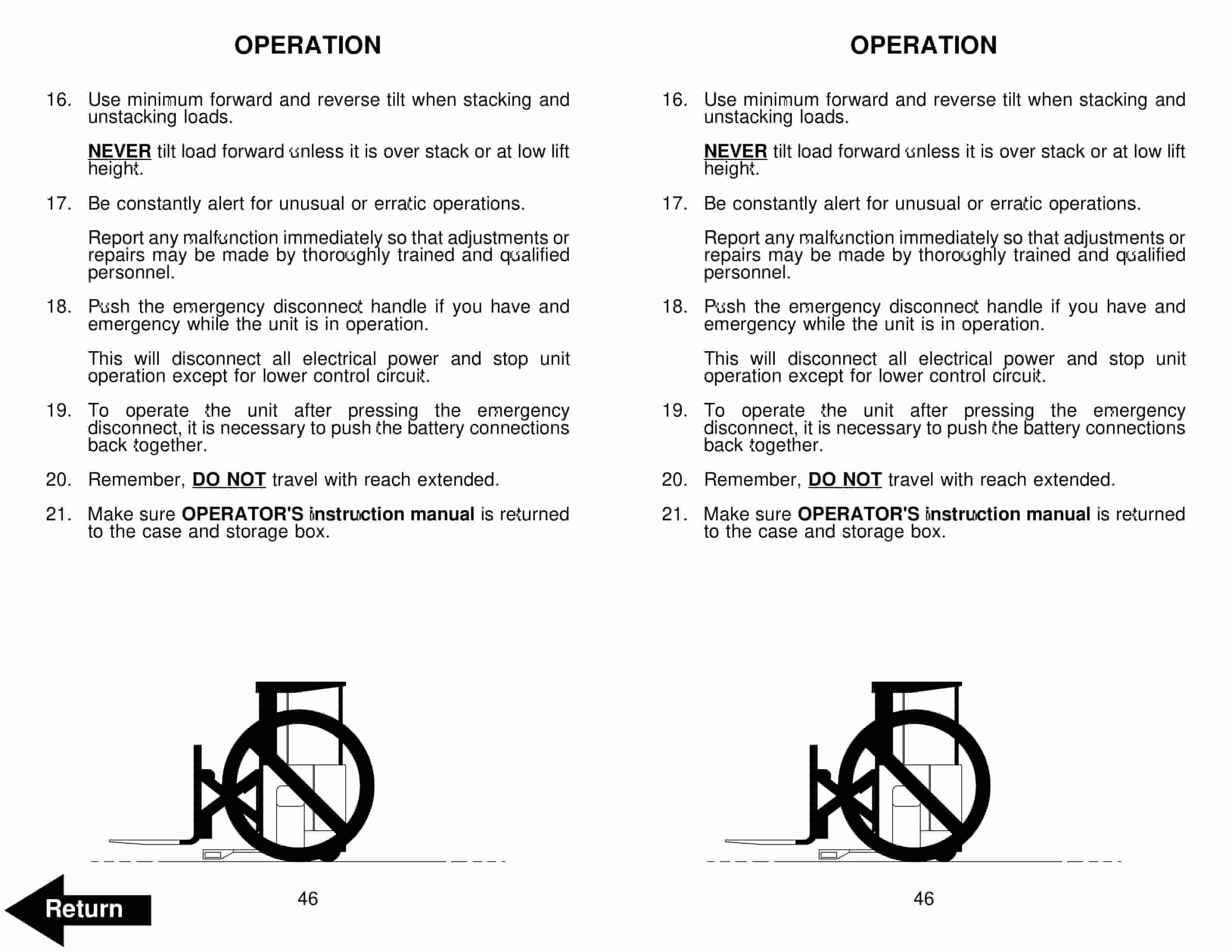 BT RR-45, RR-45Z Electric Reach Truck Operator Manual 41722-02 5 BT RR-45, RR-45Z Electric Reach Truck Operator Manual 41722-02 - Image 5