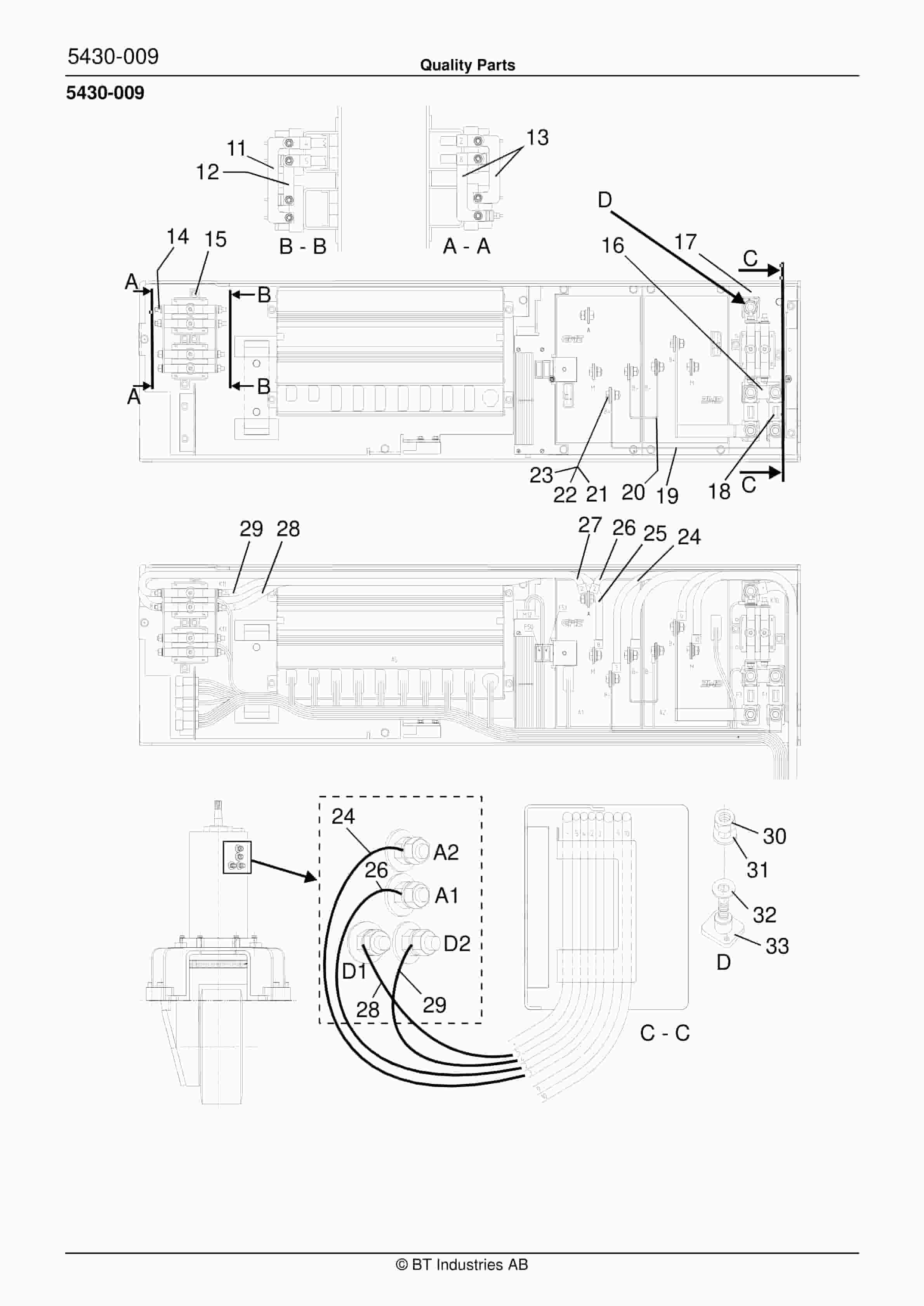 Alternative view of BT RR B1, RR B2, RR B3, RR E1, RR E2, RR E3(C), RR 14, RR DC Quality Parts 153097