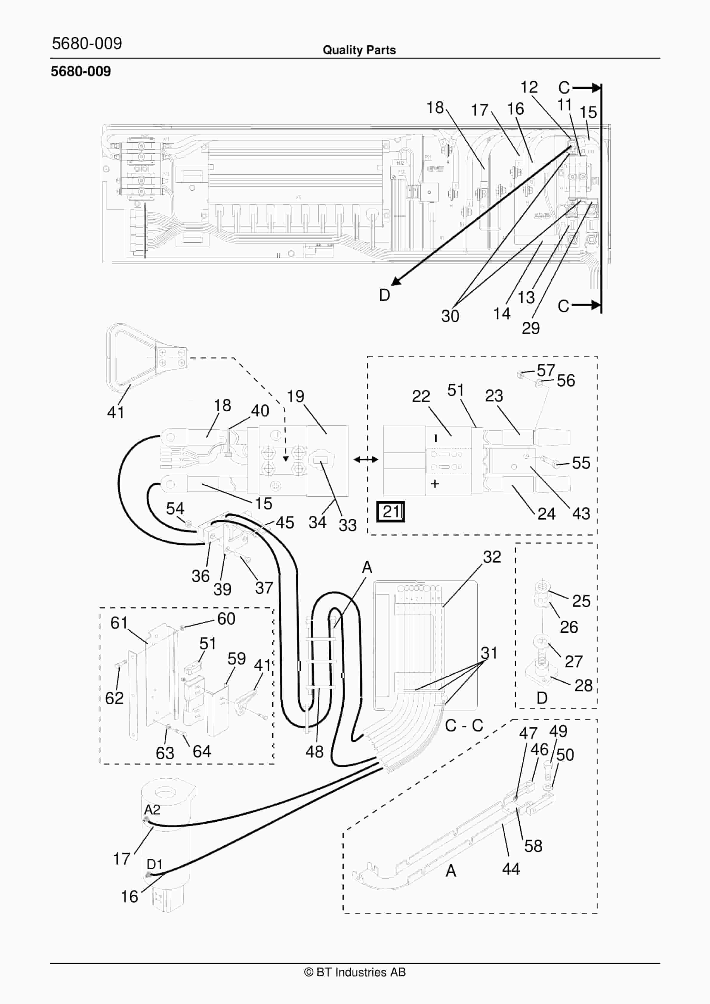 Alternative view of BT RR B1, RR B2, RR B3, RR E1, RR E2, RR E3(C), RR 14, RR DC Quality Parts 154430