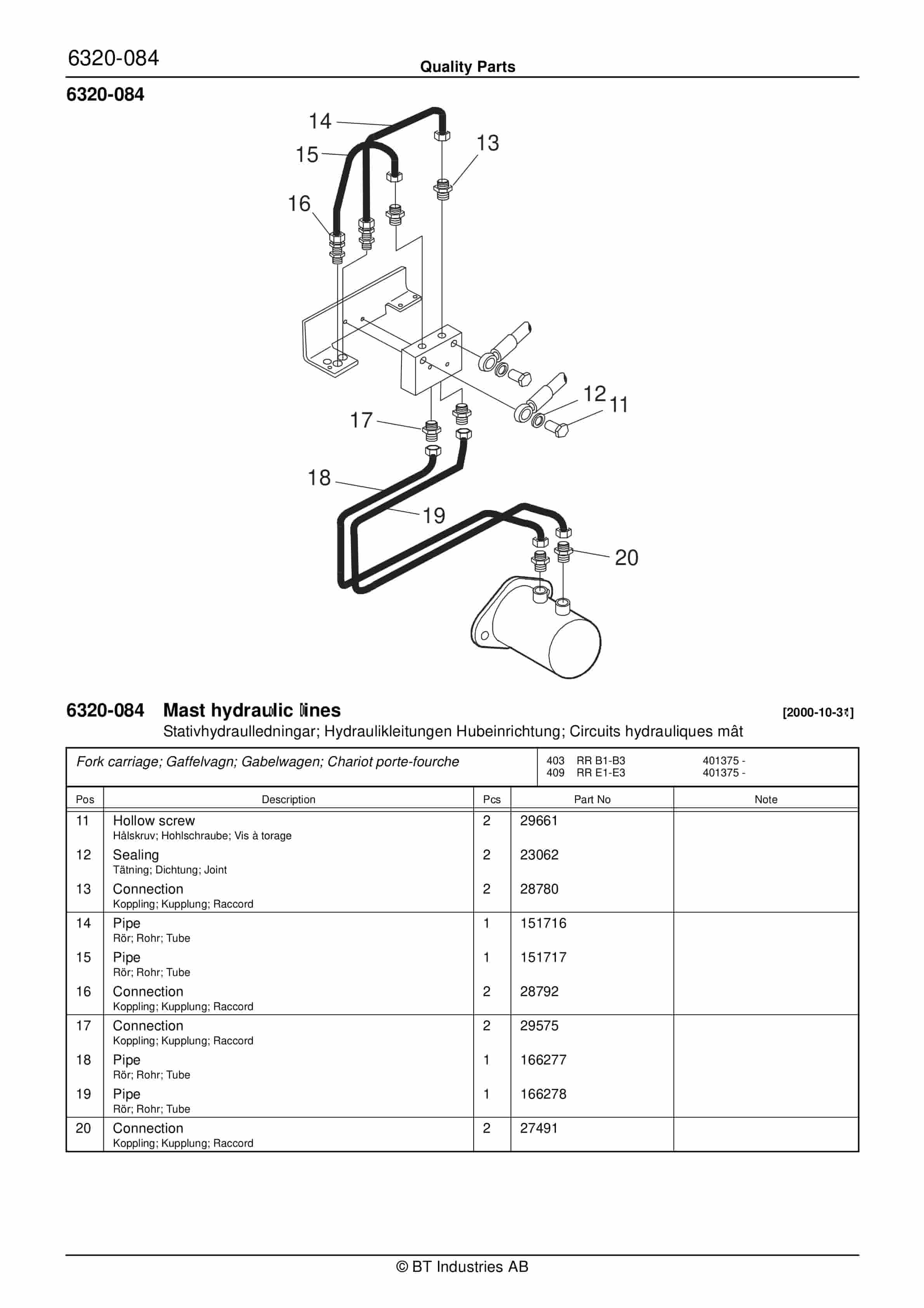 BT RR B1, RR B2, RR B3, RR E1, RR E2, RR E3(C), RR 15 (AC)(ACi) Quality Parts 180023 3 BT RR B1, RR B2, RR B3, RR E1, RR E2, RR E3(C), RR 15 (AC)(ACi) Quality Parts 180023 - Image 3