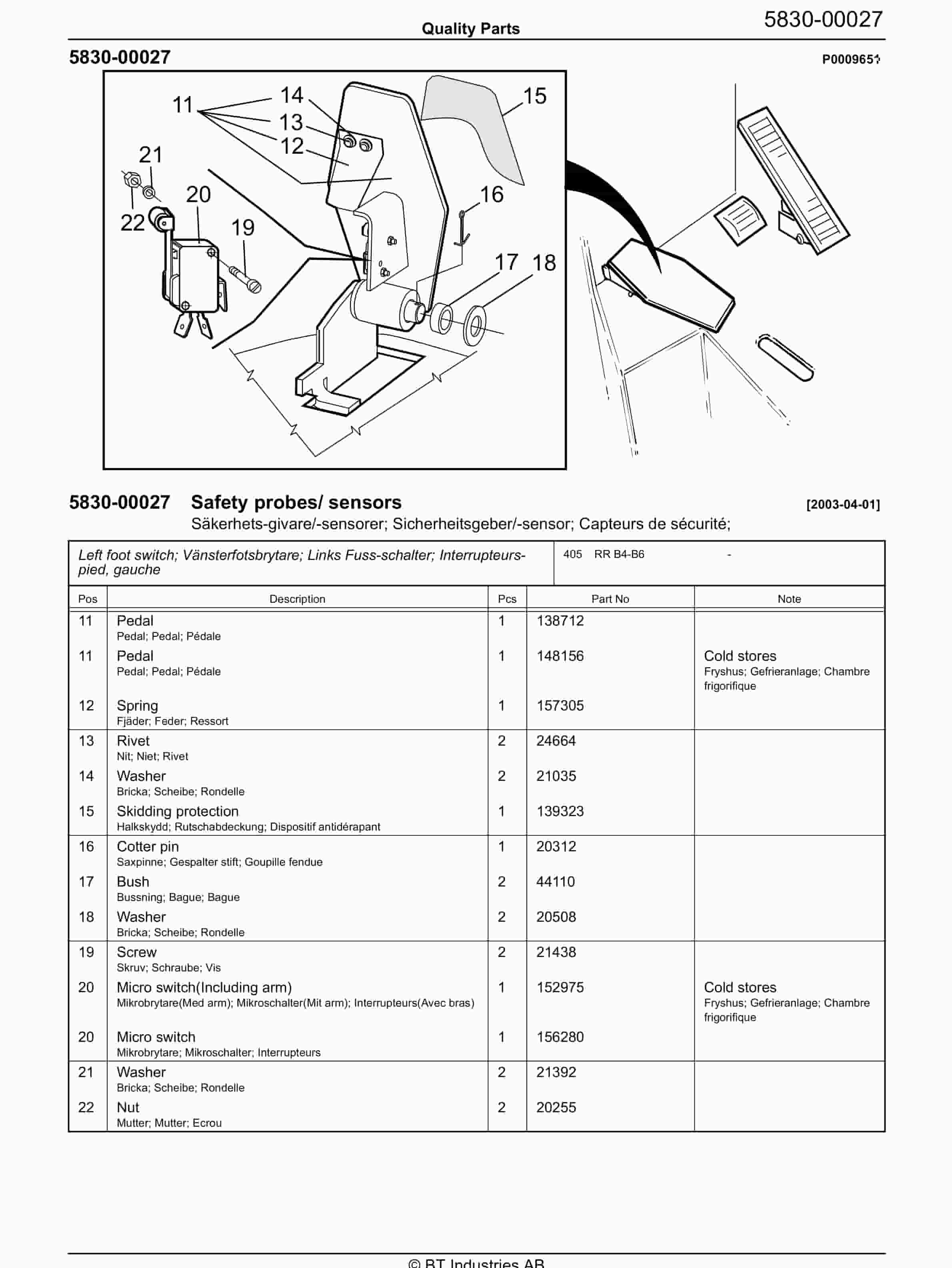 BT RR B4-B6 - C030212-2 Quality Parts 847846 2 BT RR B4-B6 - C030212-2 Quality Parts 847846 - Image 2