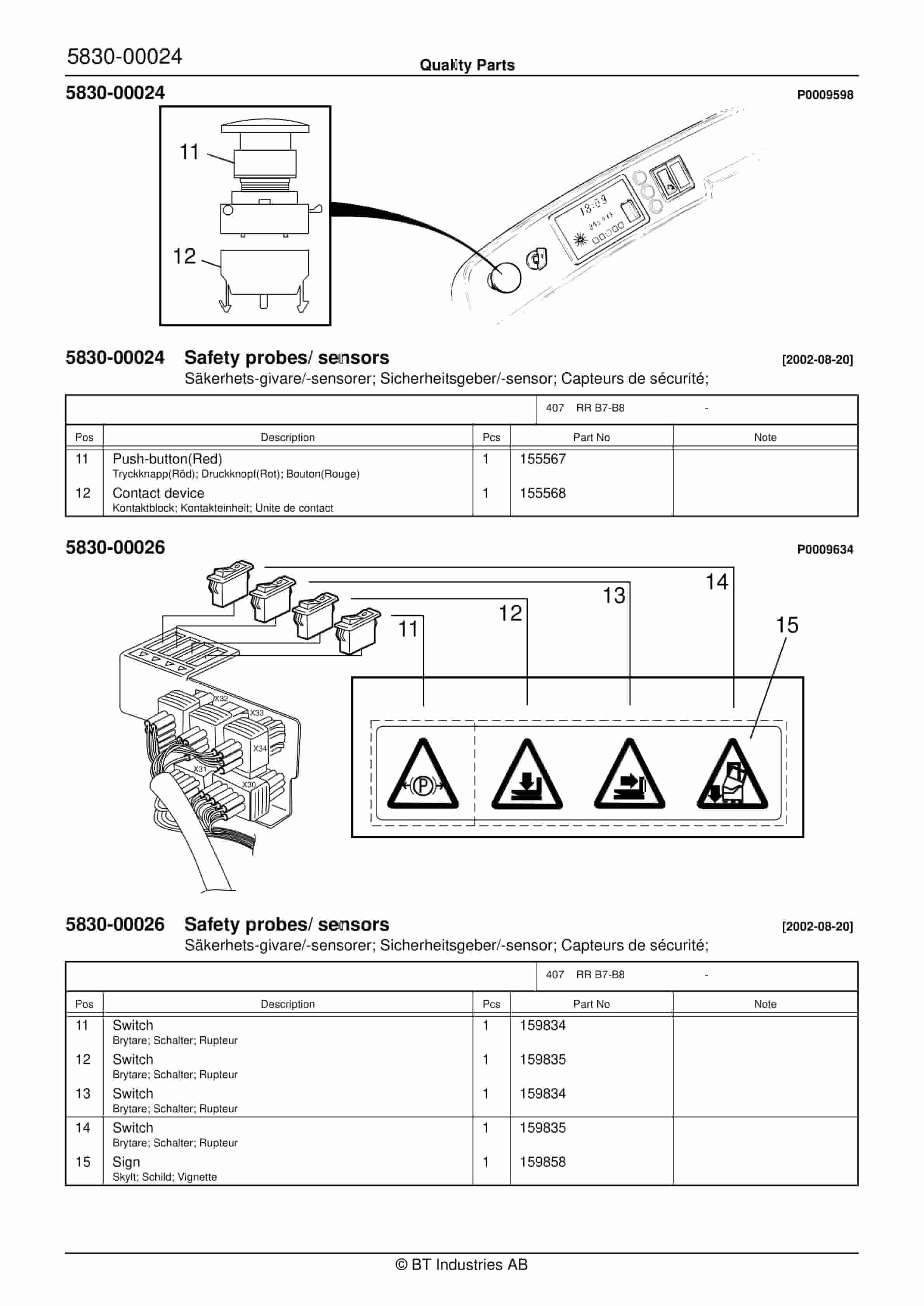 BT RR B7-B8 - C020828-4 Quality Parts 847475 4 BT RR B7-B8 - C020828-4 Quality Parts 847475 - Image 4