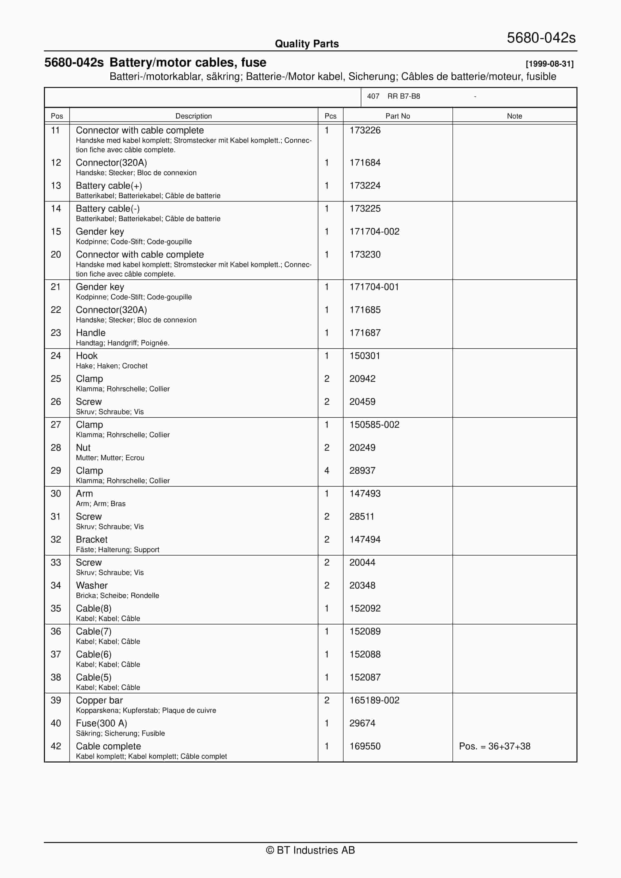 BT RR B8-15 (ACi) Quality Parts 173395 2 BT RR B8-15 (ACi) Quality Parts 173395 - Image 2