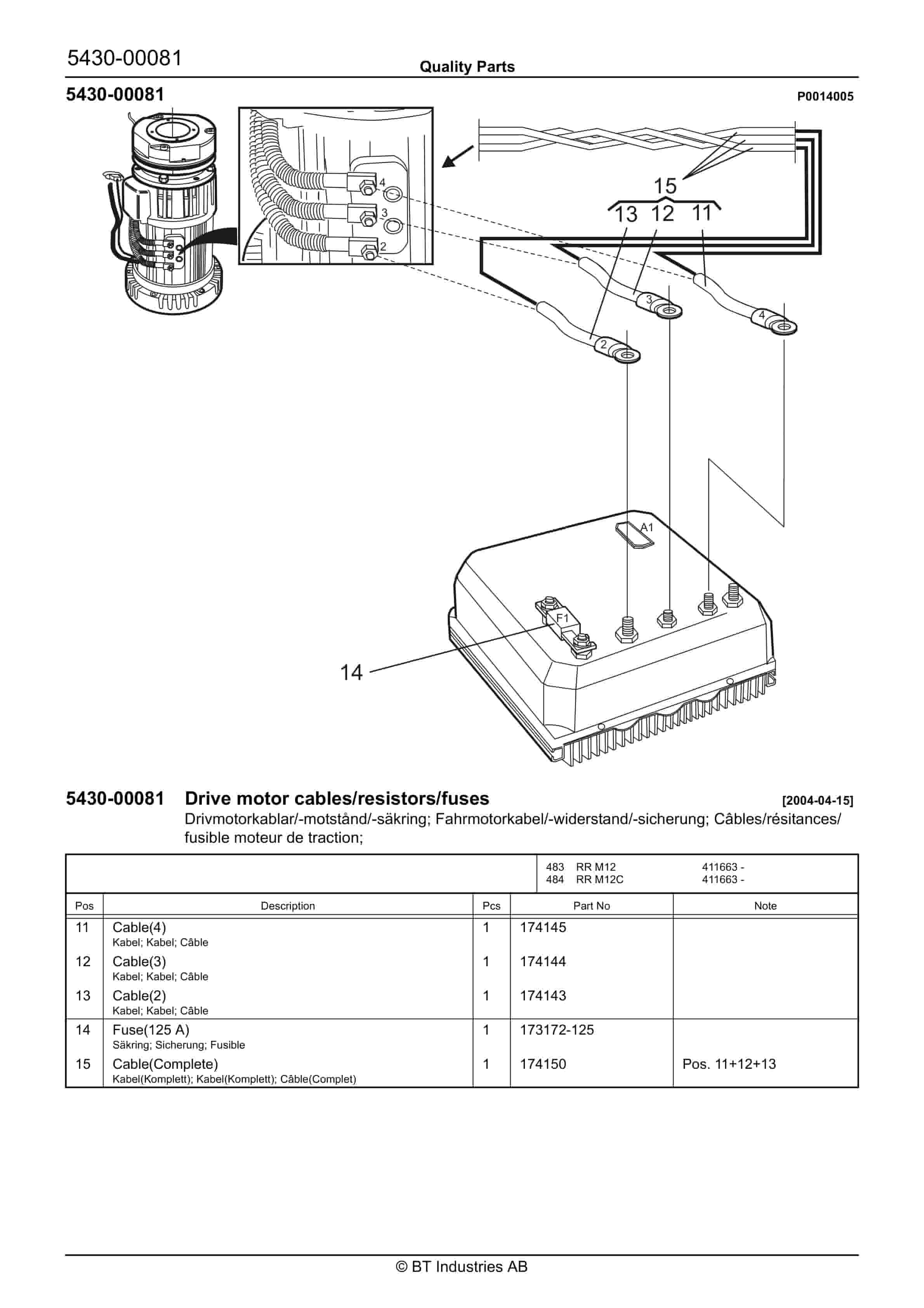 BT RR M12, RR M12C Quality Parts 217058 2 BT RR M12, RR M12C Quality Parts 217058 - Image 2