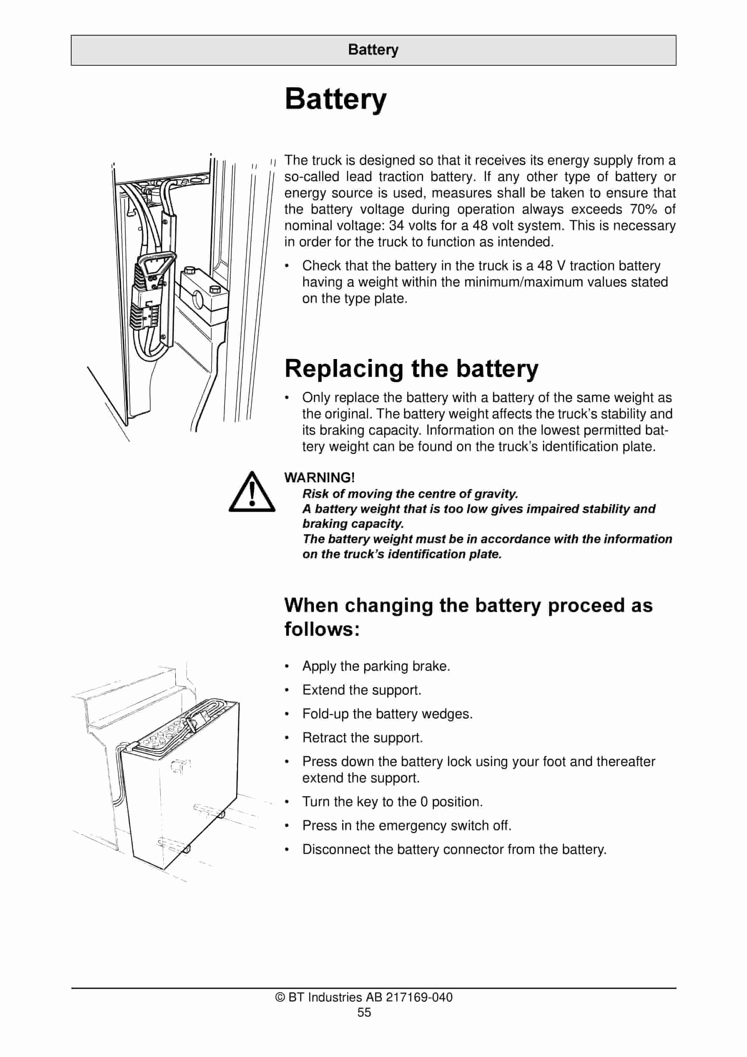 BT RR M12, RR M12C, RR M14, RR M14C, RR M16, RR M16C Operator Manual 217169-040 3 BT RR M12, RR M12C, RR M14, RR M14C, RR M16, RR M16C Operator Manual 217169-040-3