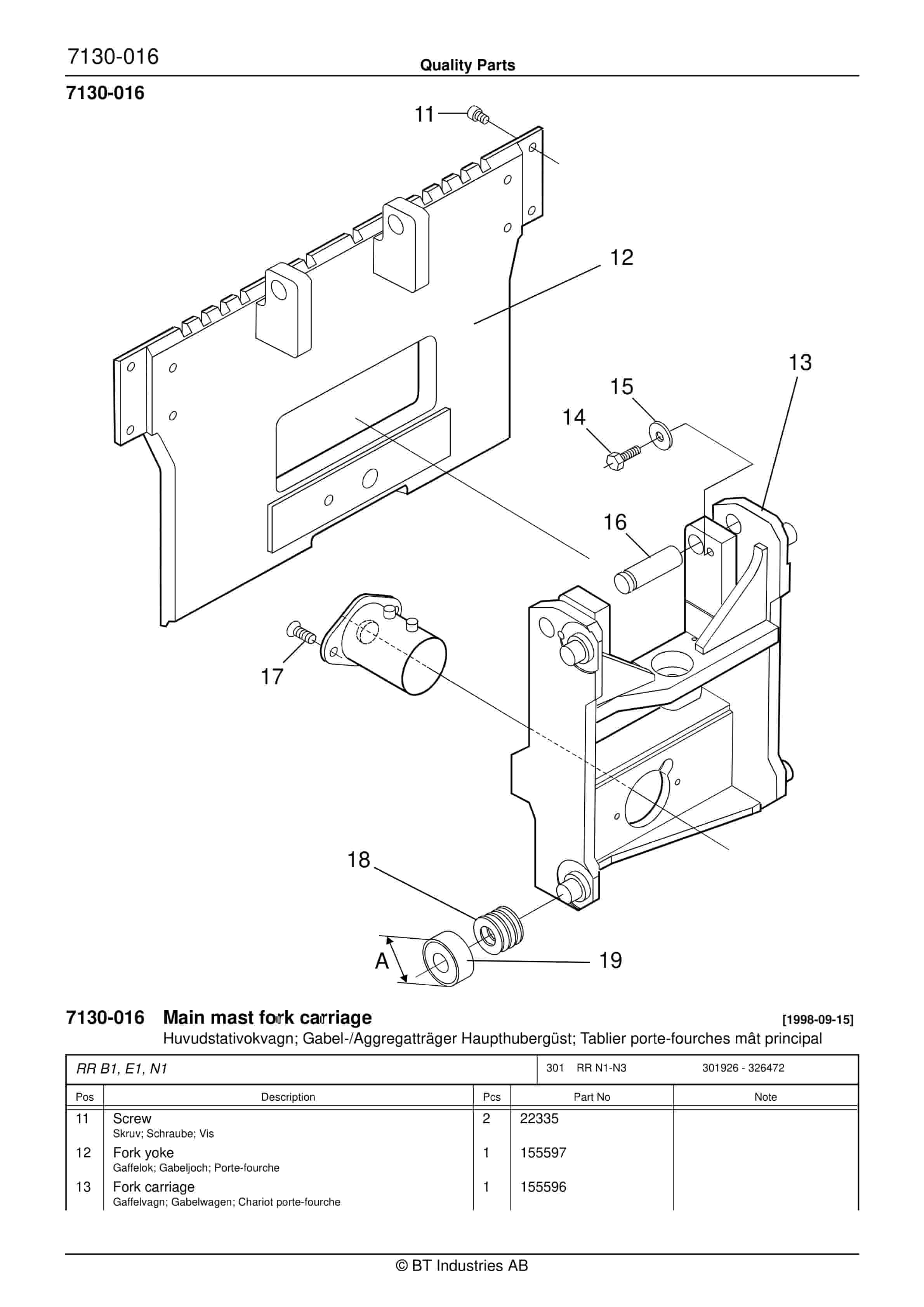 BT RR N1, RR N2, RR N3(C)-14(DC) Quality Parts 157303 5 BT RR N1, RR N2, RR N3(C)-14(DC) Quality Parts 157303 - Image 5
