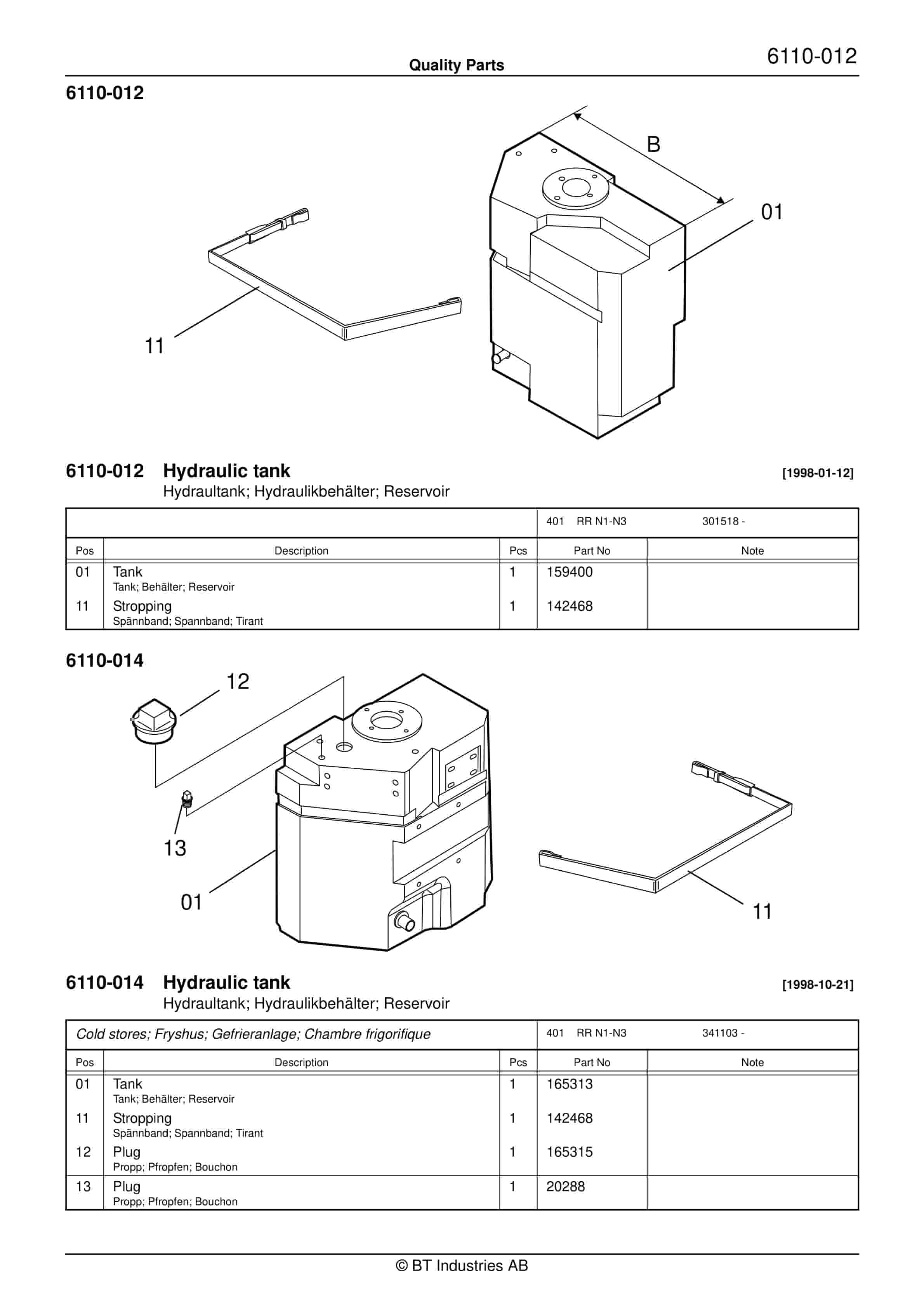BT RR N1, RR N2, RR N3(C)-15(AC)(ACi) Quality Parts 173458 2 BT RR N1, RR N2, RR N3(C)-15(AC)(ACi) Quality Parts 173458 - Image 2