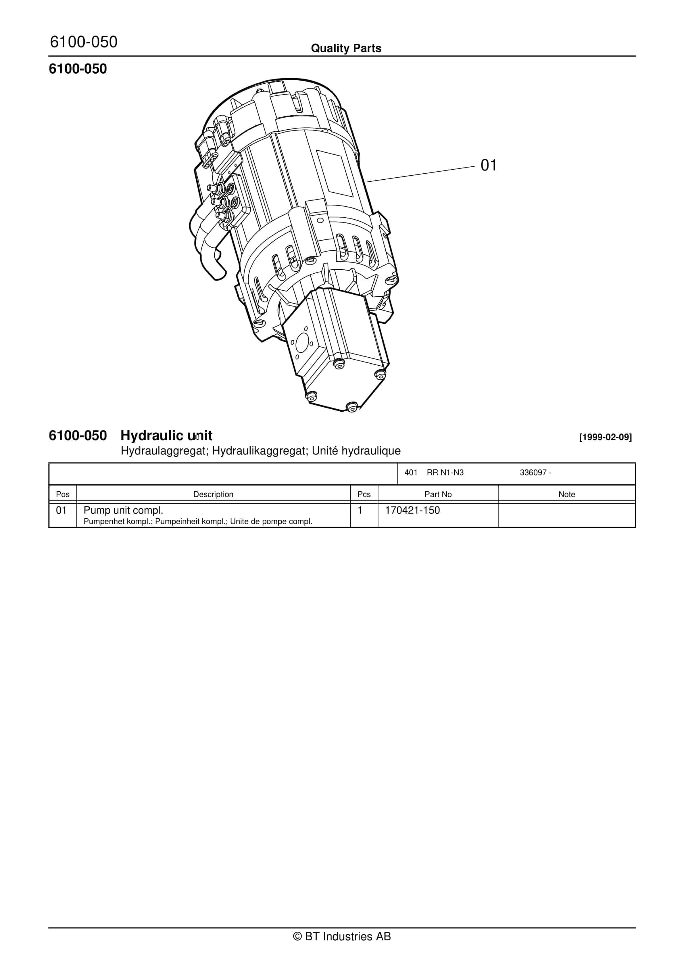 BT RR N1, RR N2, RR N3(C)-15(AC)(ACi) Quality Parts 178316 2 BT RR N1, RR N2, RR N3(C)-15(AC)(ACi) Quality Parts 178316 - Image 2