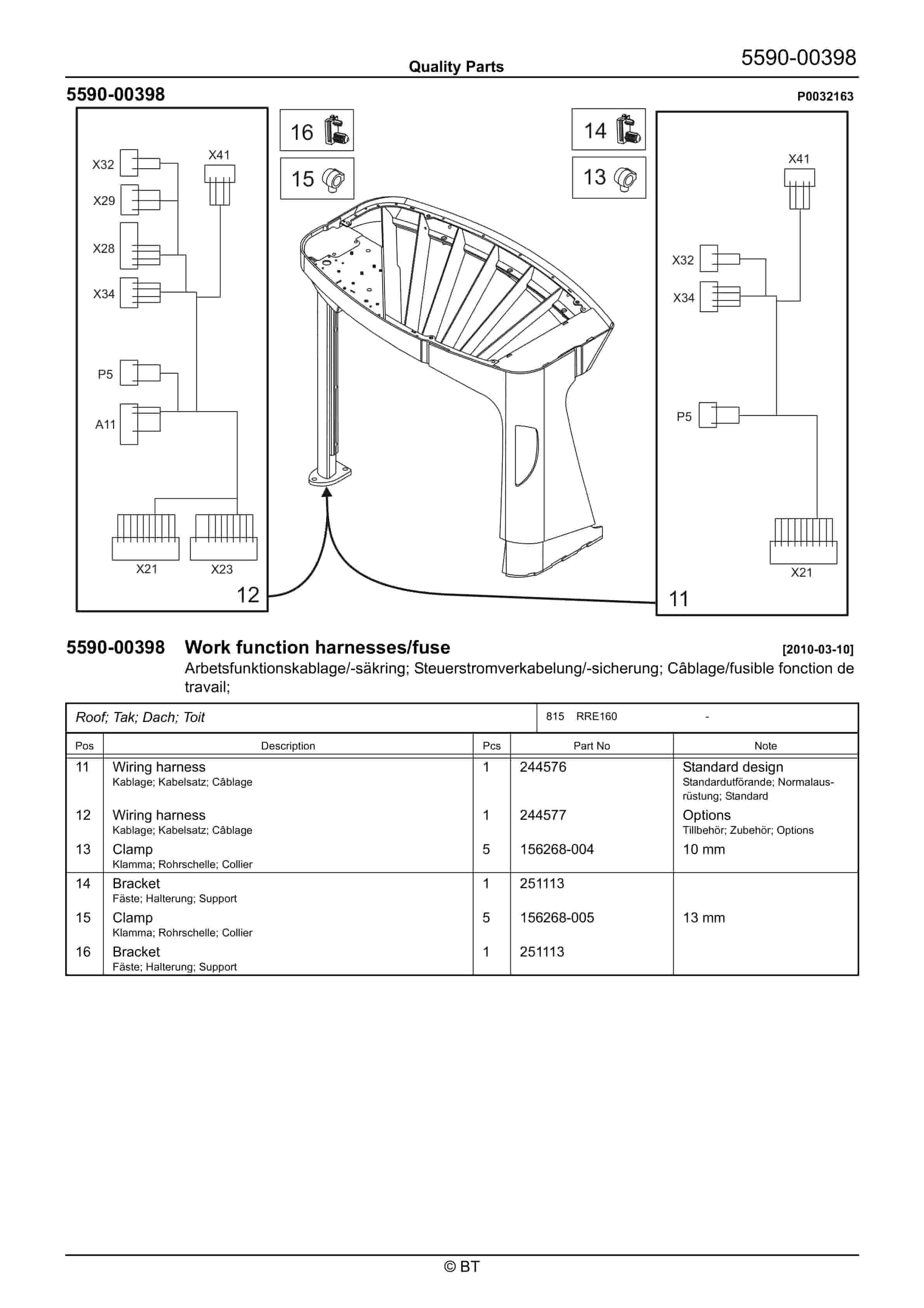 Alternative view of BT RRE160 Quality Parts 7525299