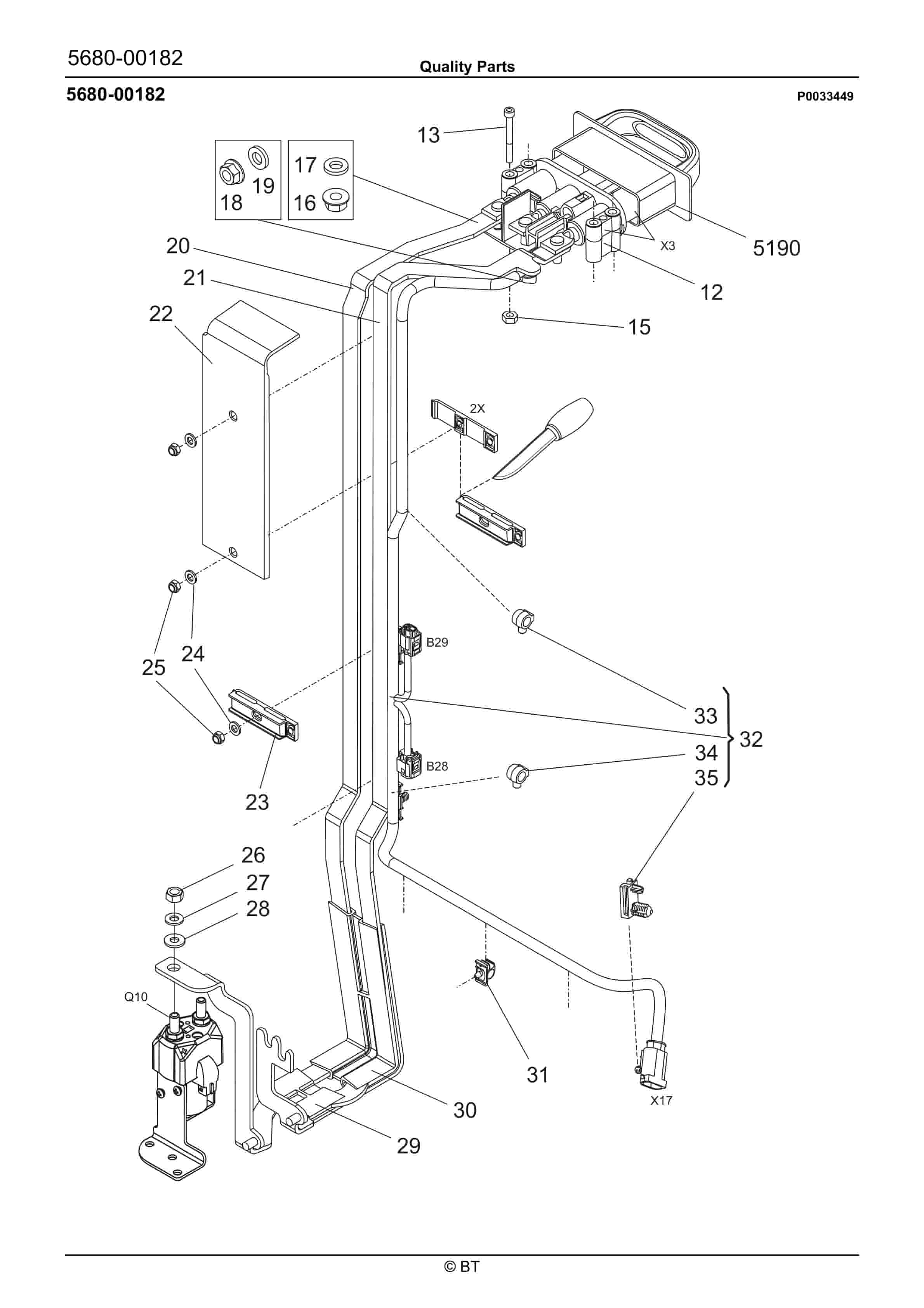 Alternative view of BT RRE160, RRE160C, RRE160E, RRE160EC Quality Parts 7511735