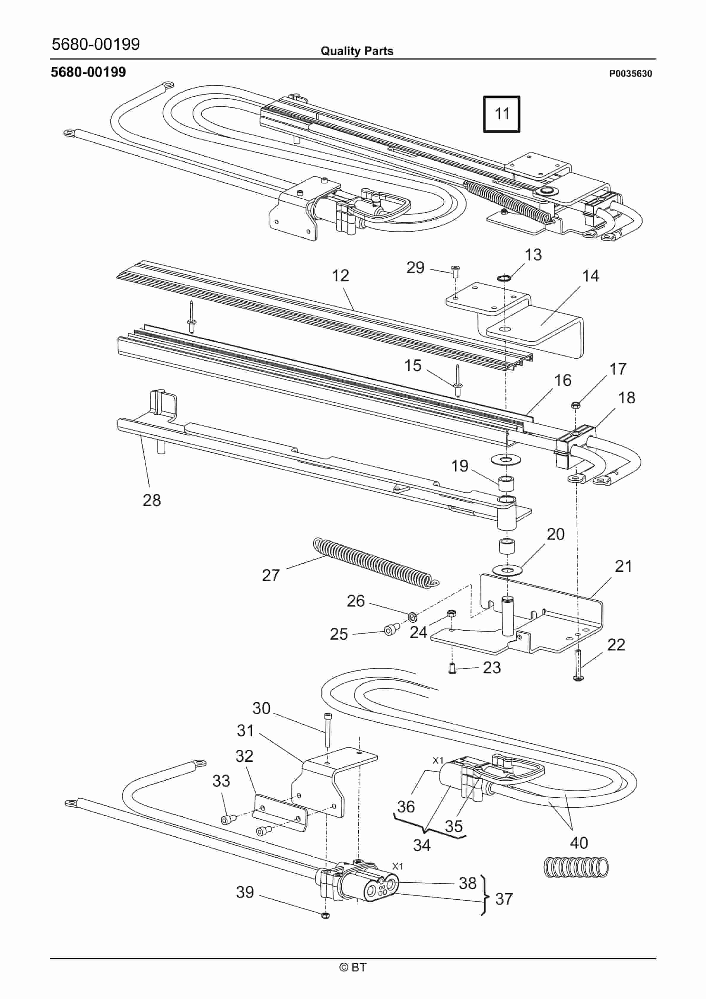 Alternative view of BT RRE160, RRE160C, RRE160E, RRE160EC Quality Parts 7517332