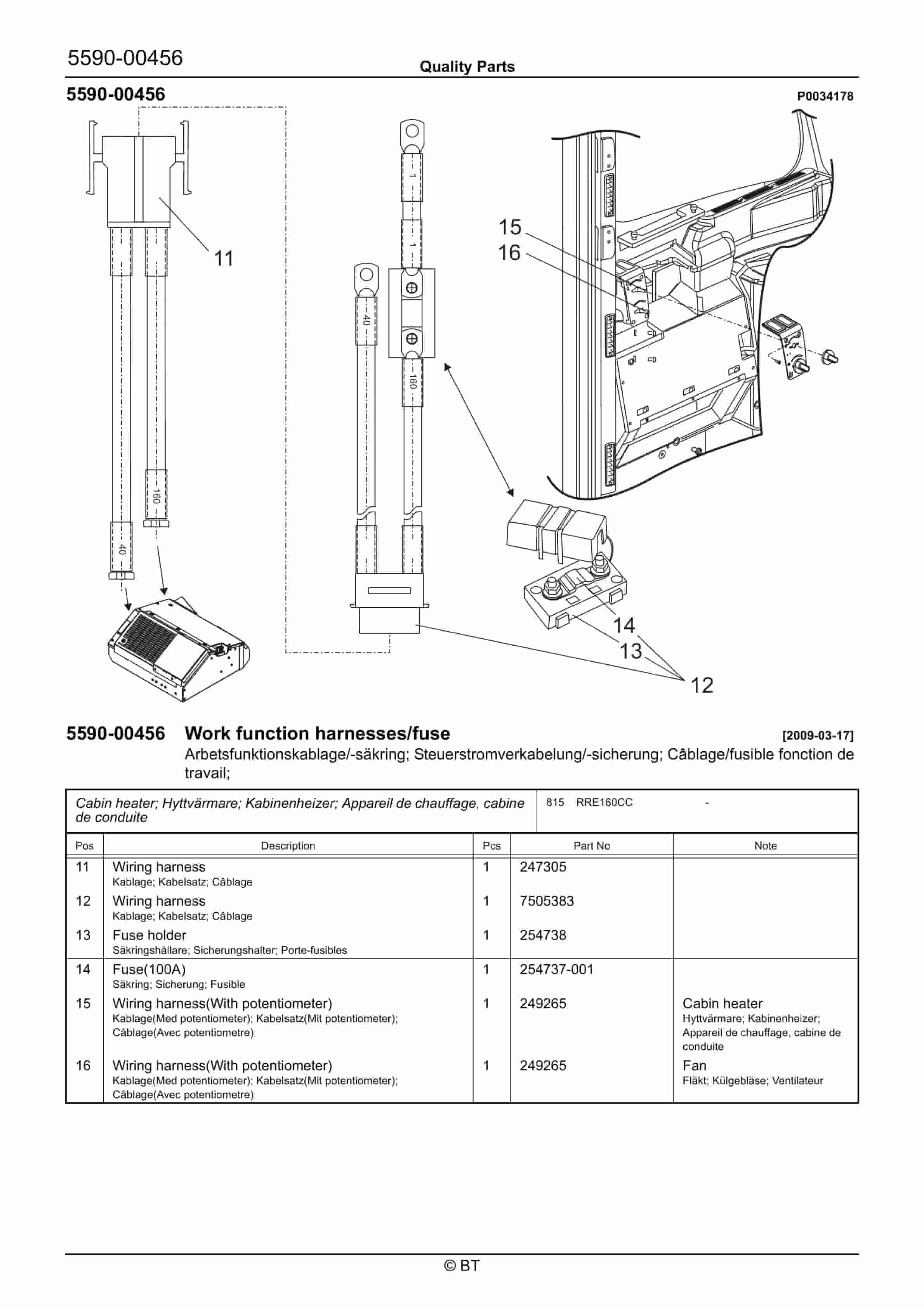 Alternative view of BT RRE160CC Quality Parts 7518634