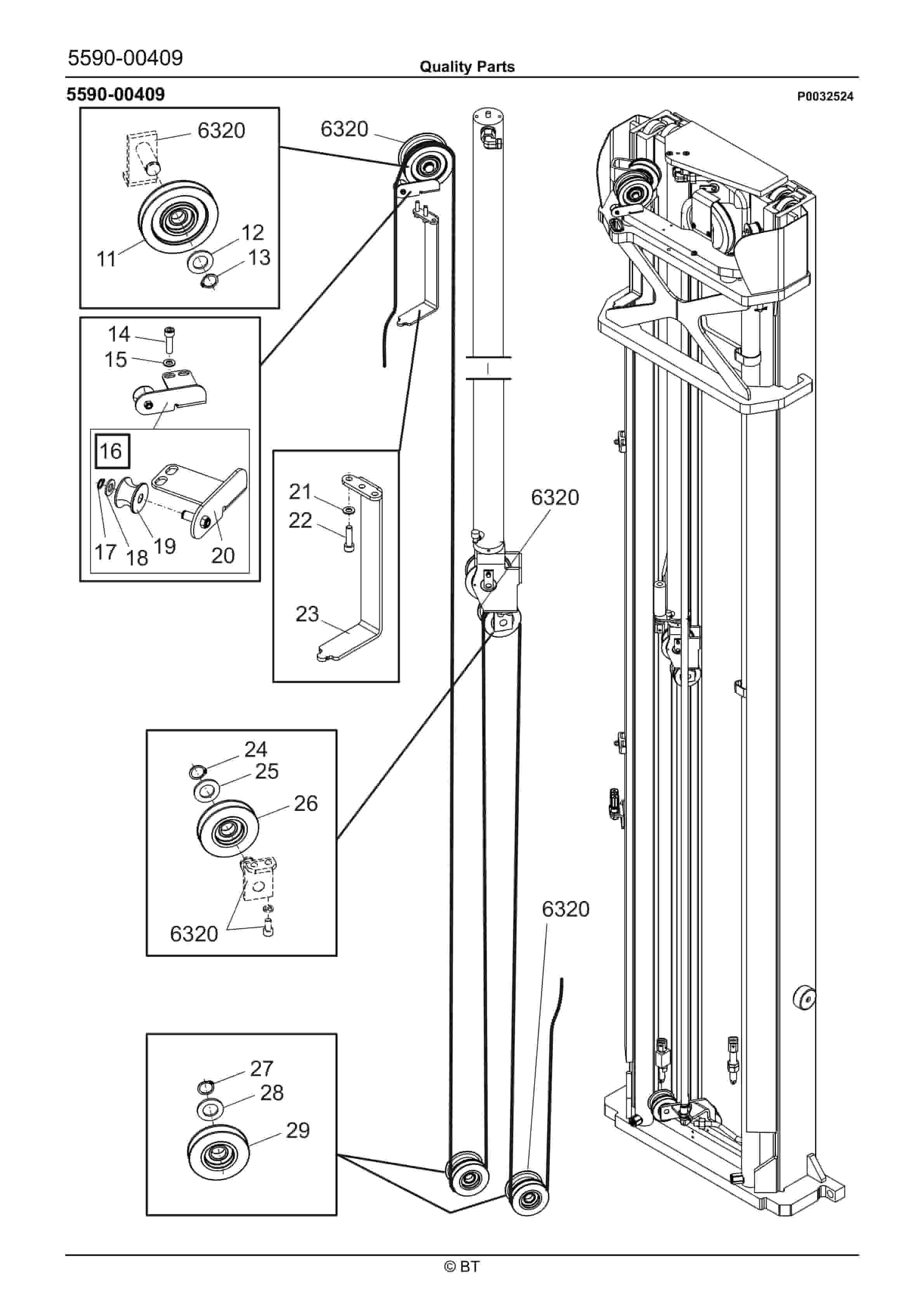 Alternative view of BT RRE160E Quality Parts 7525102