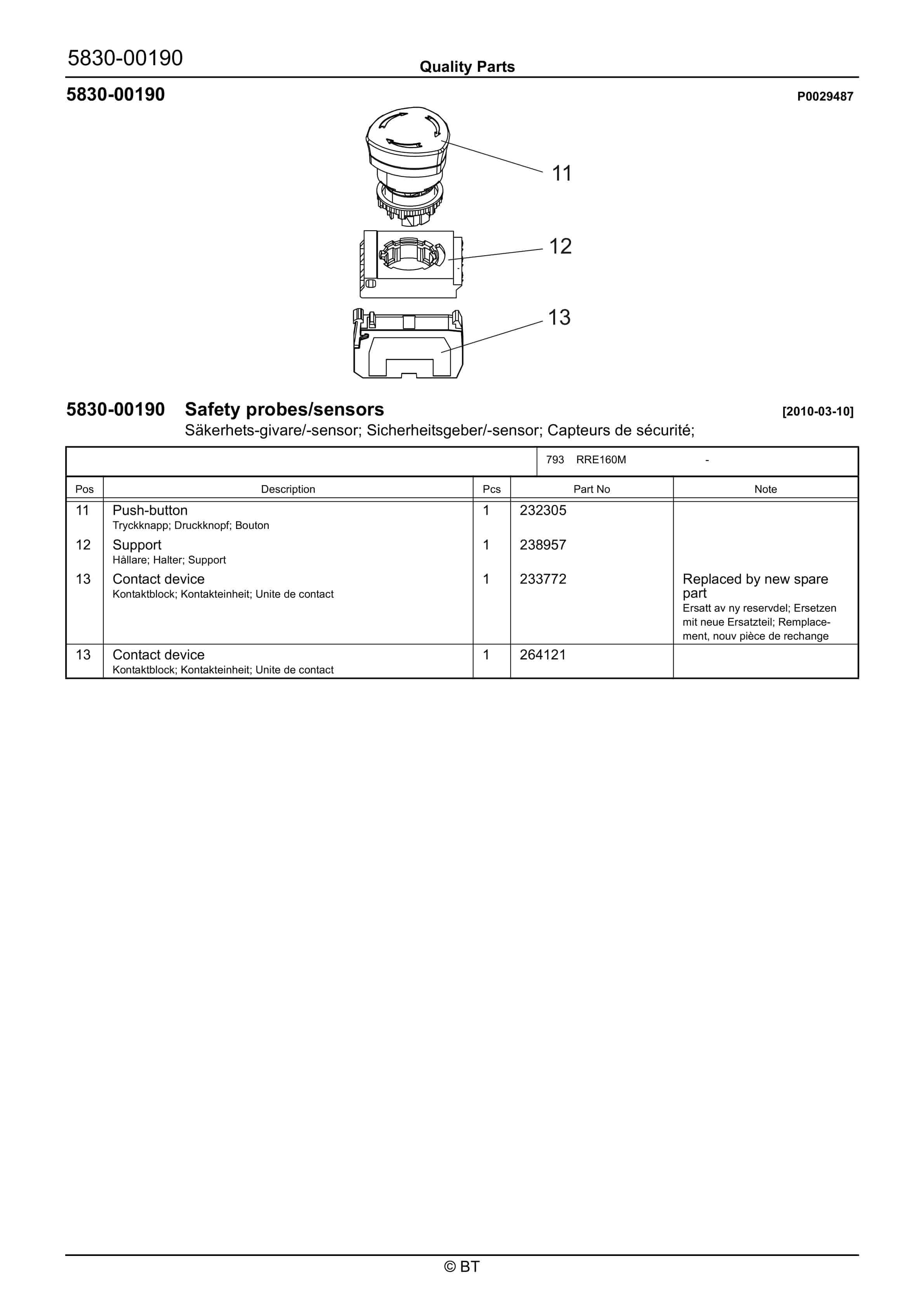 BT RRE160M Quality Parts 7525132 2 BT RRE160M Quality Parts 7525132 - Image 2