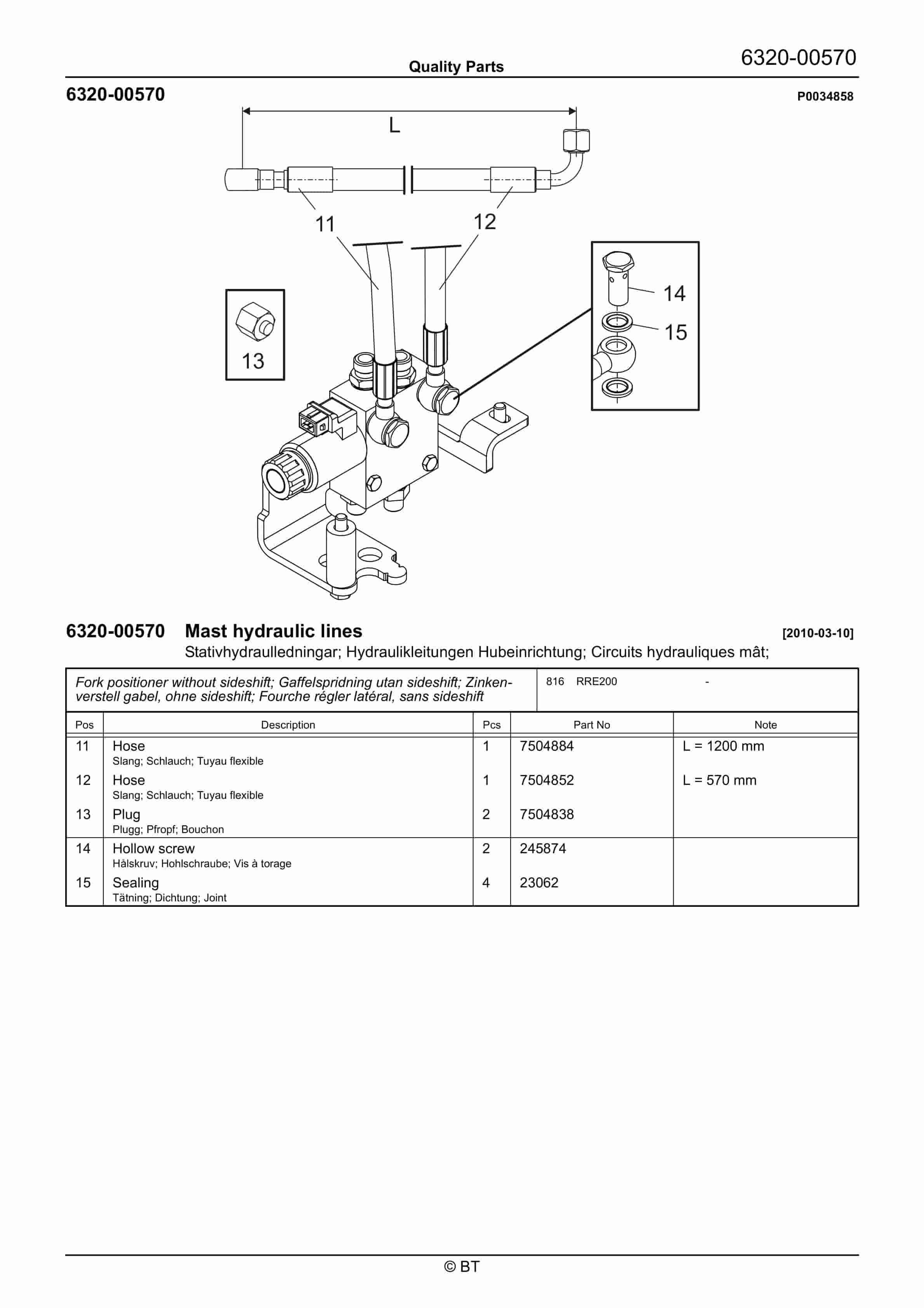 BT RRE200 Quality Parts 7526054 3 BT RRE200 Quality Parts 7526054 - Image 3