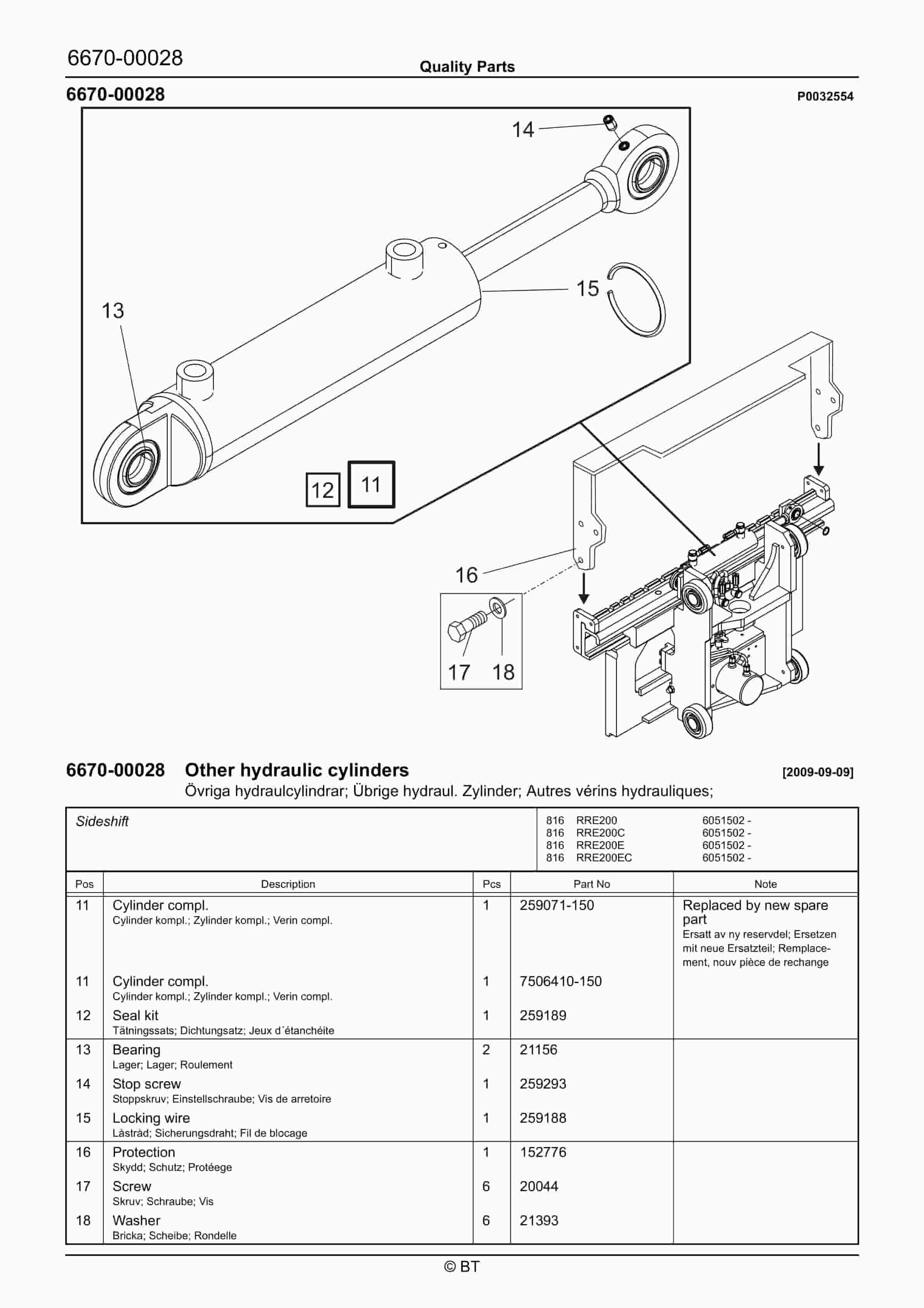 BT RRE200, RRE200C, RRE200E, RRE200EC Quality Parts 7511739 4 BT RRE200, RRE200C, RRE200E, RRE200EC Quality Parts 7511739 - Image 4