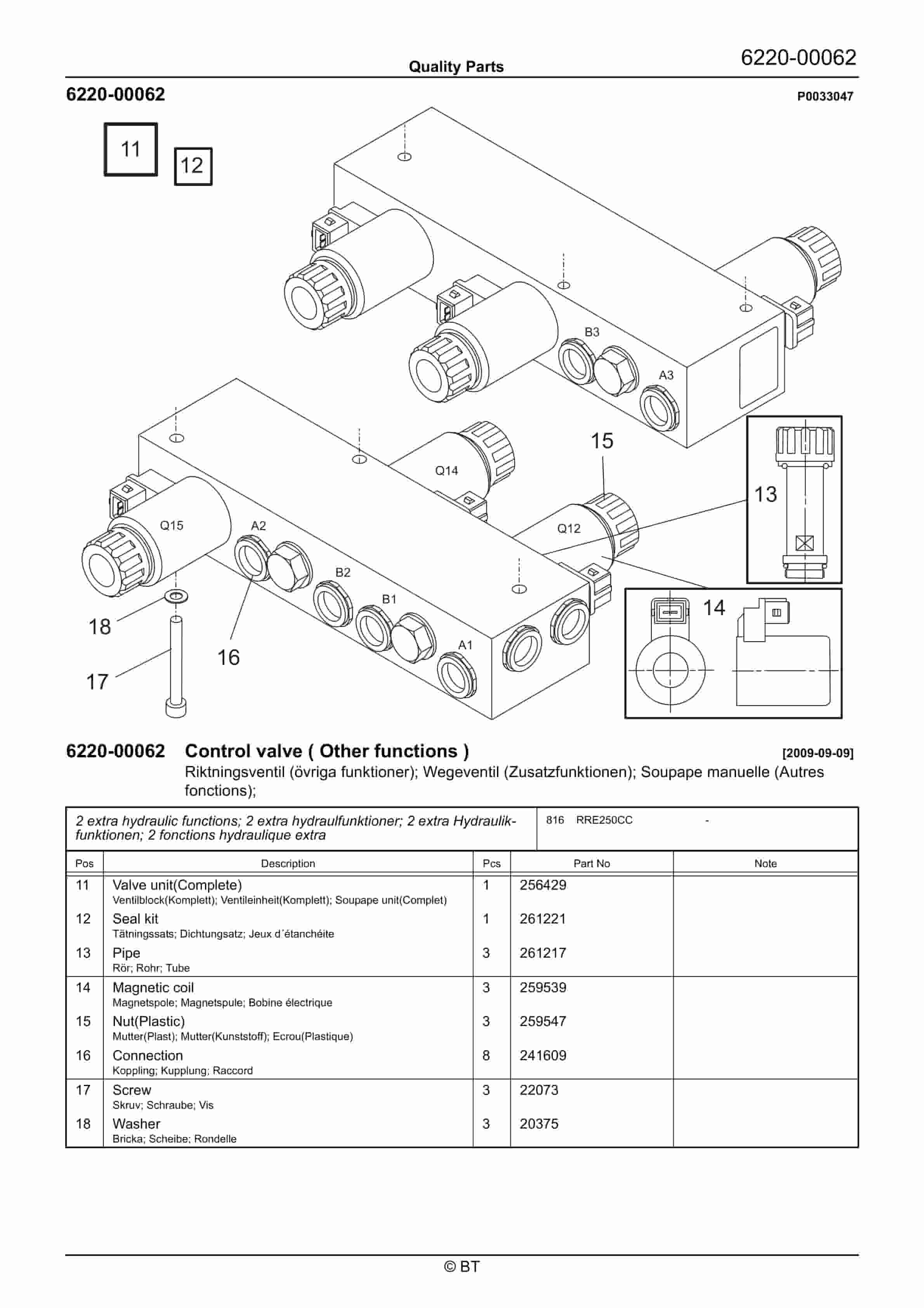 BT RRE250CC Quality Parts 7516433 3 BT RRE250CC Quality Parts 7516433 - Image 3