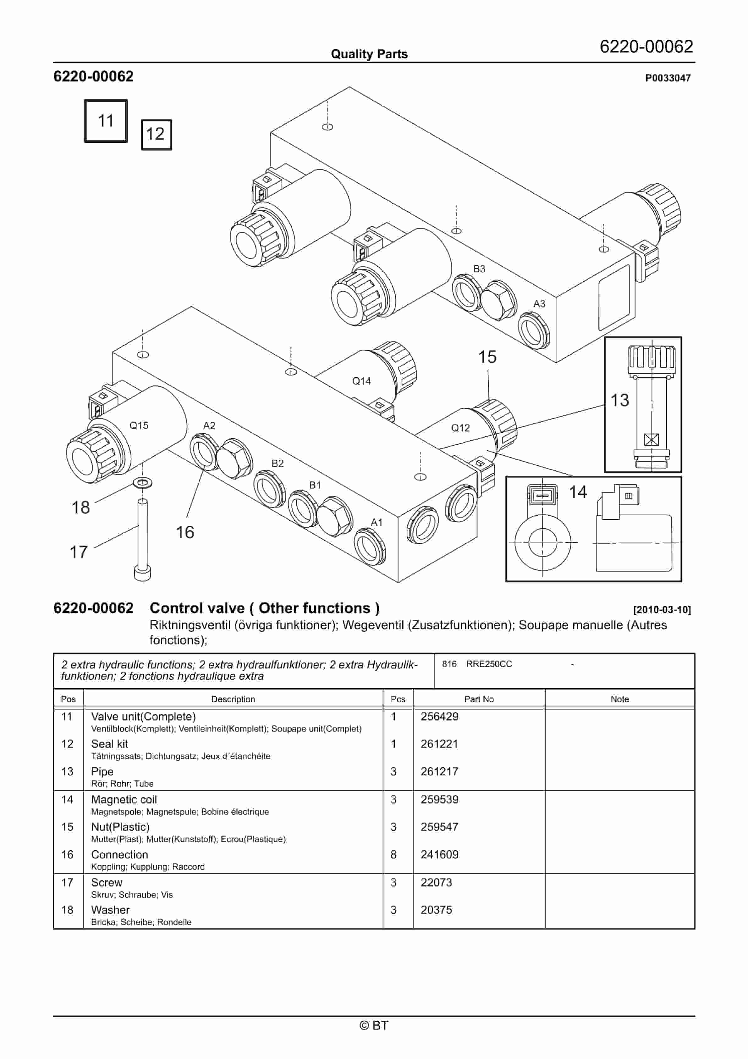 BT RRE250CC Quality Parts 7523051 3 BT RRE250CC Quality Parts 7523051 - Image 3