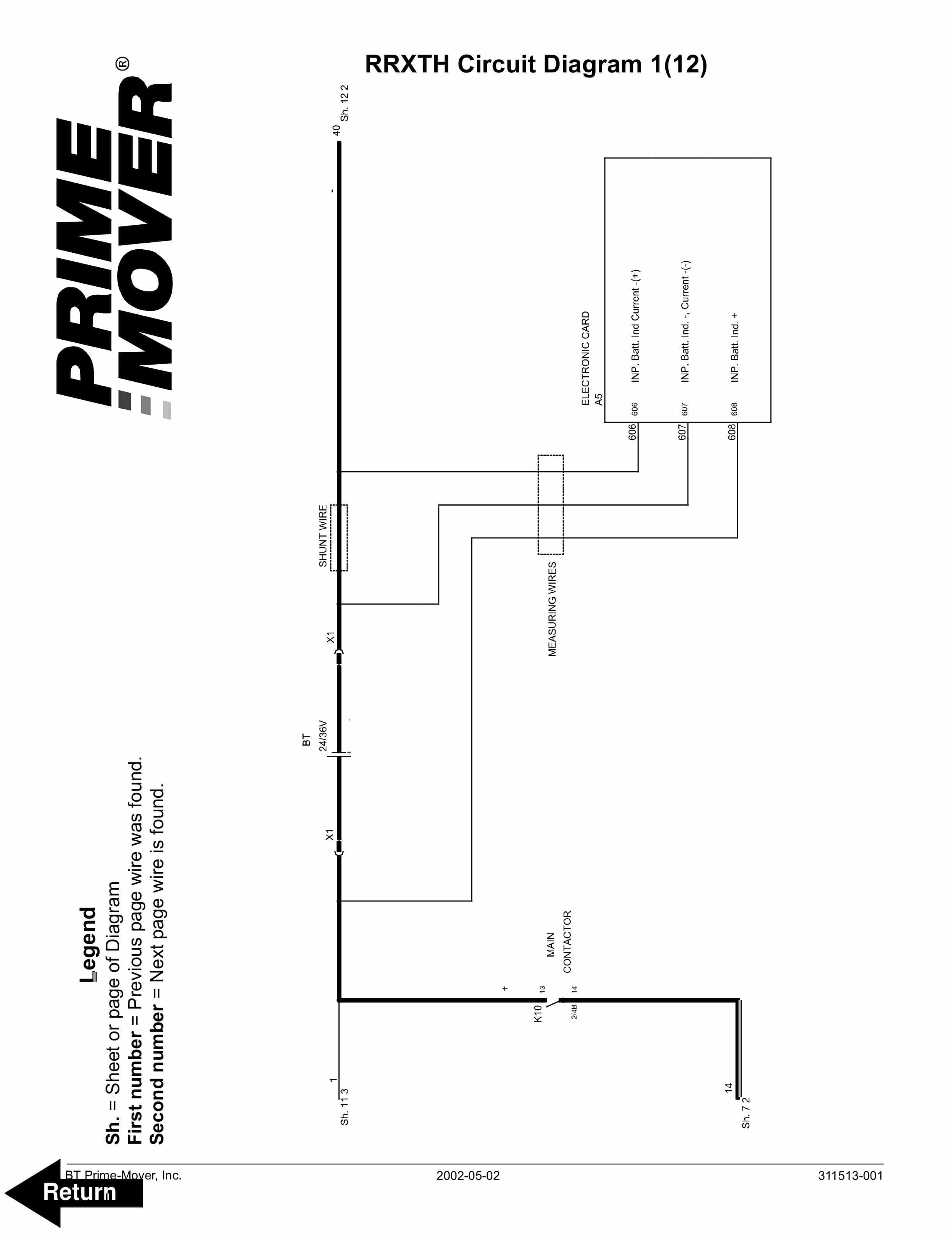 BT RRXTH Circuit Diagram 311513-001