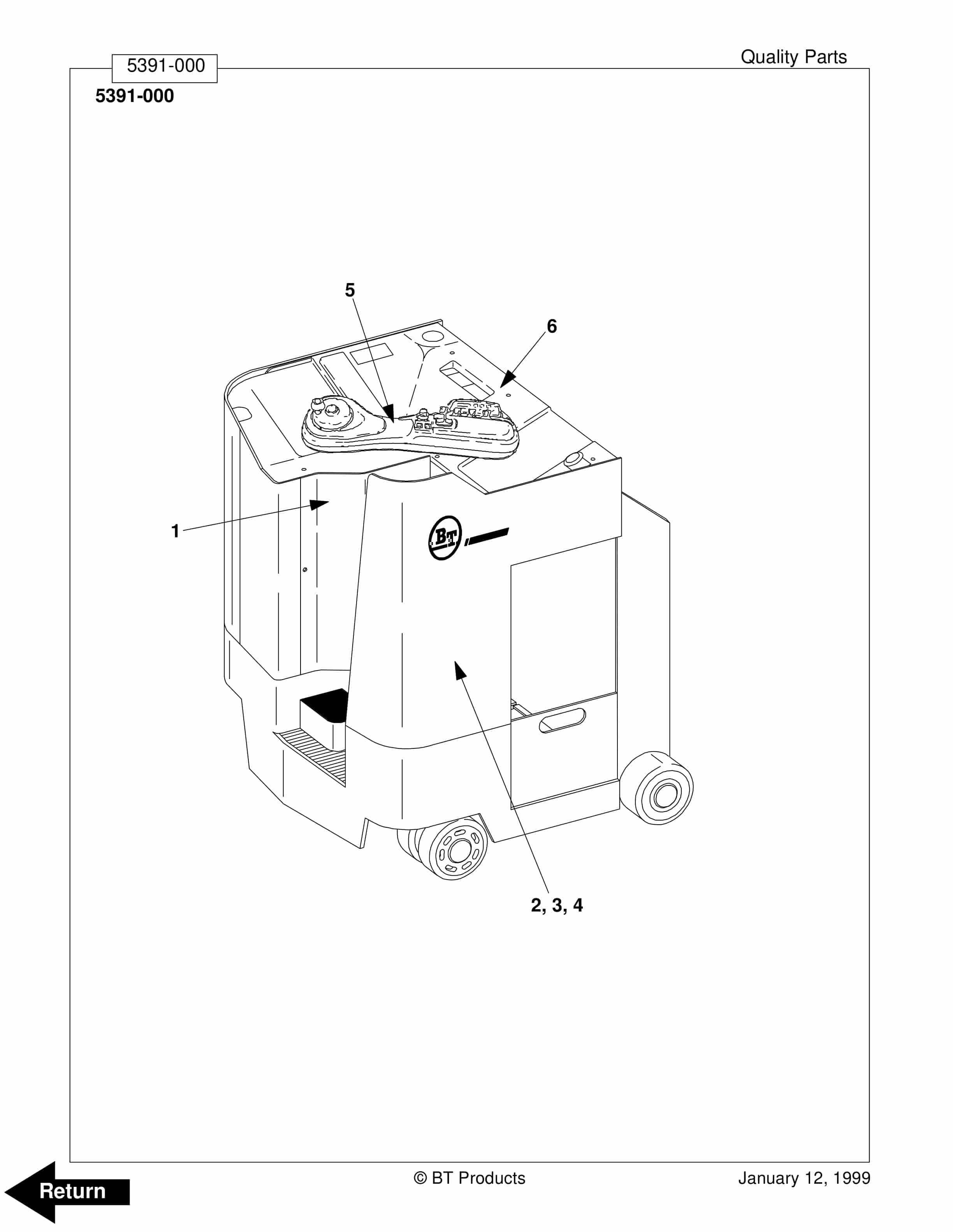 BT RRXTH Electric Stand-Up Rider Truck Parts Manual 309787-000 3 BT RRXTH Electric Stand-Up Rider Truck Parts Manual 309787-000 - Image 3
