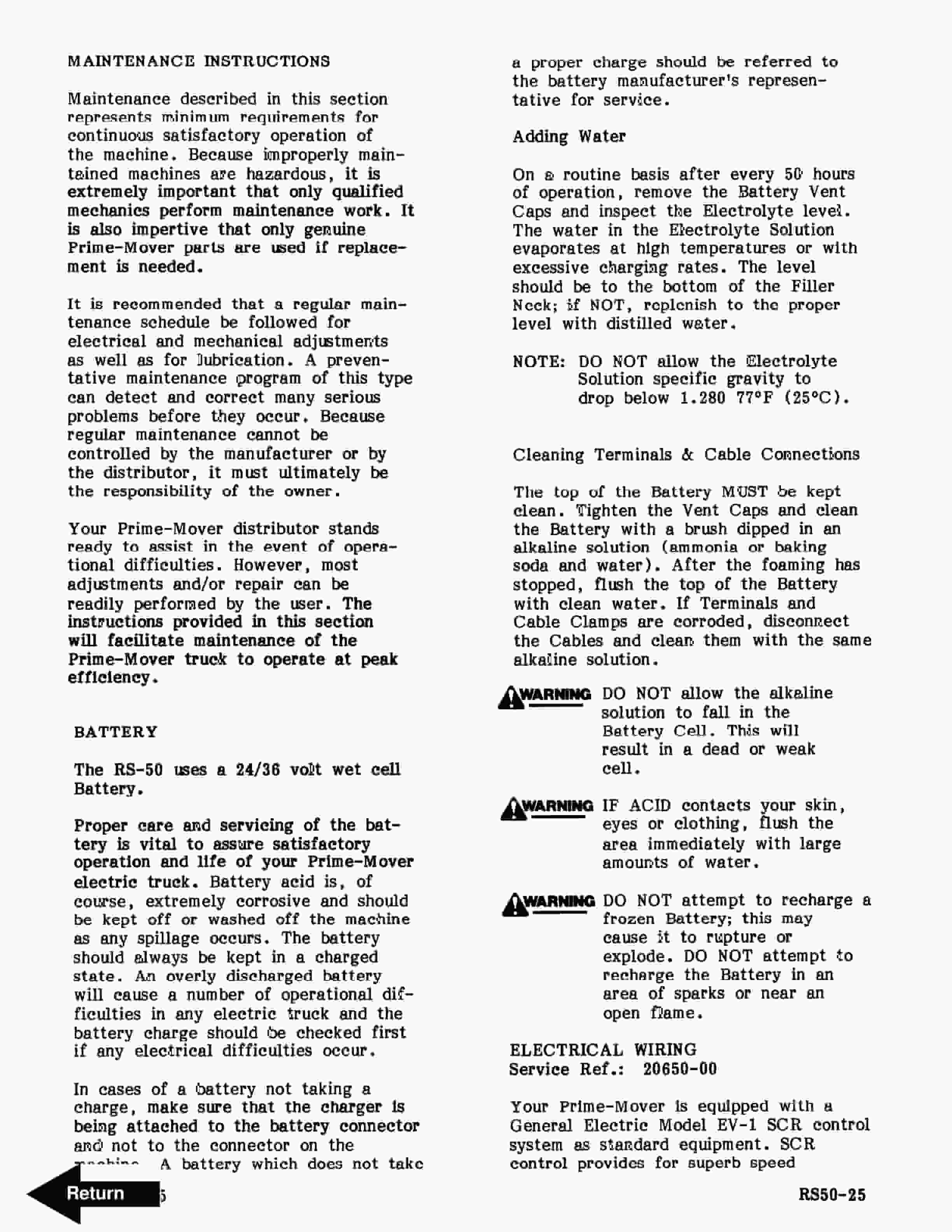 BT RS-50 Straddle Truck Operator Manual 3 BT RS-50 Straddle Truck Operator Manual - Image 3