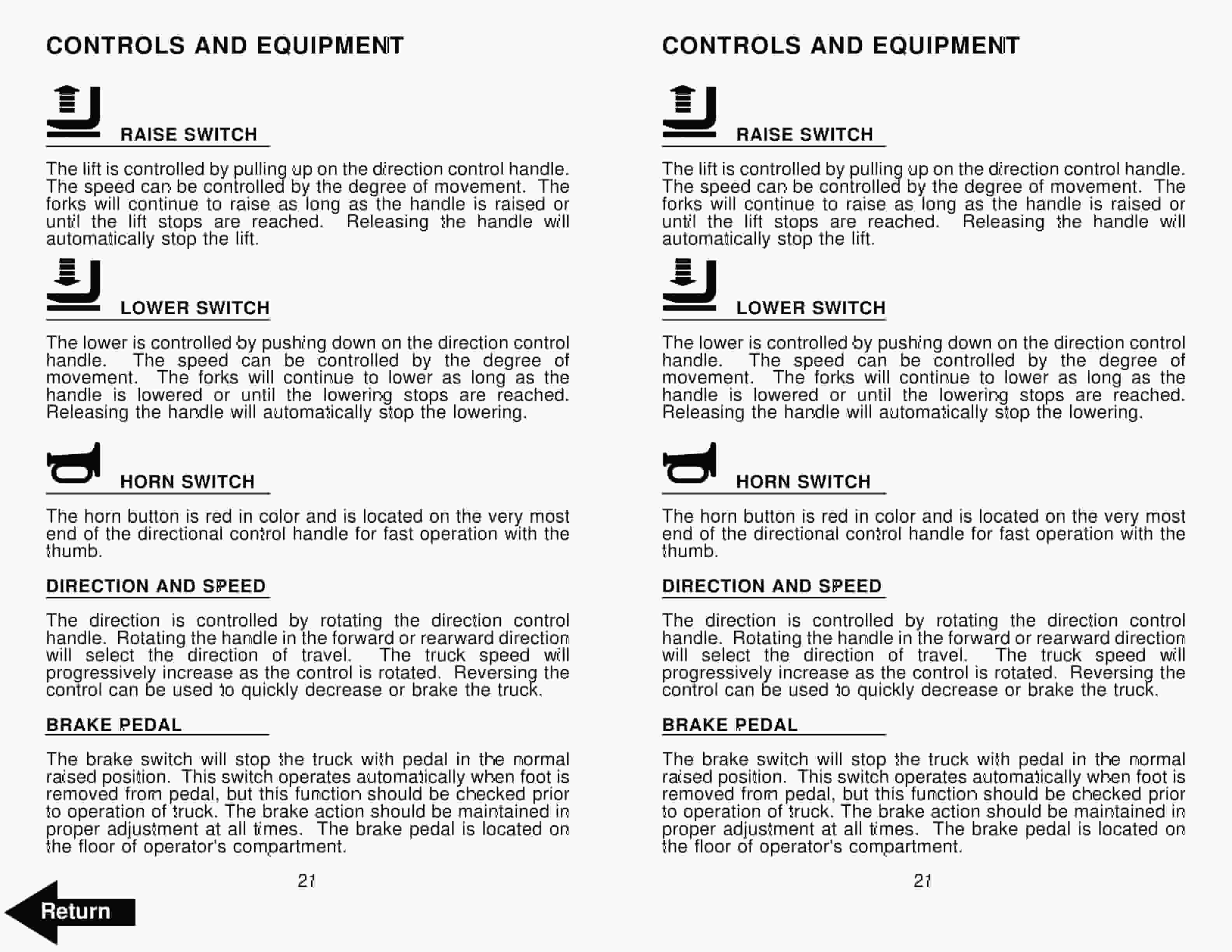 Alternative view of BT RS50BTH Electric Truck Operator Manual 301657-000