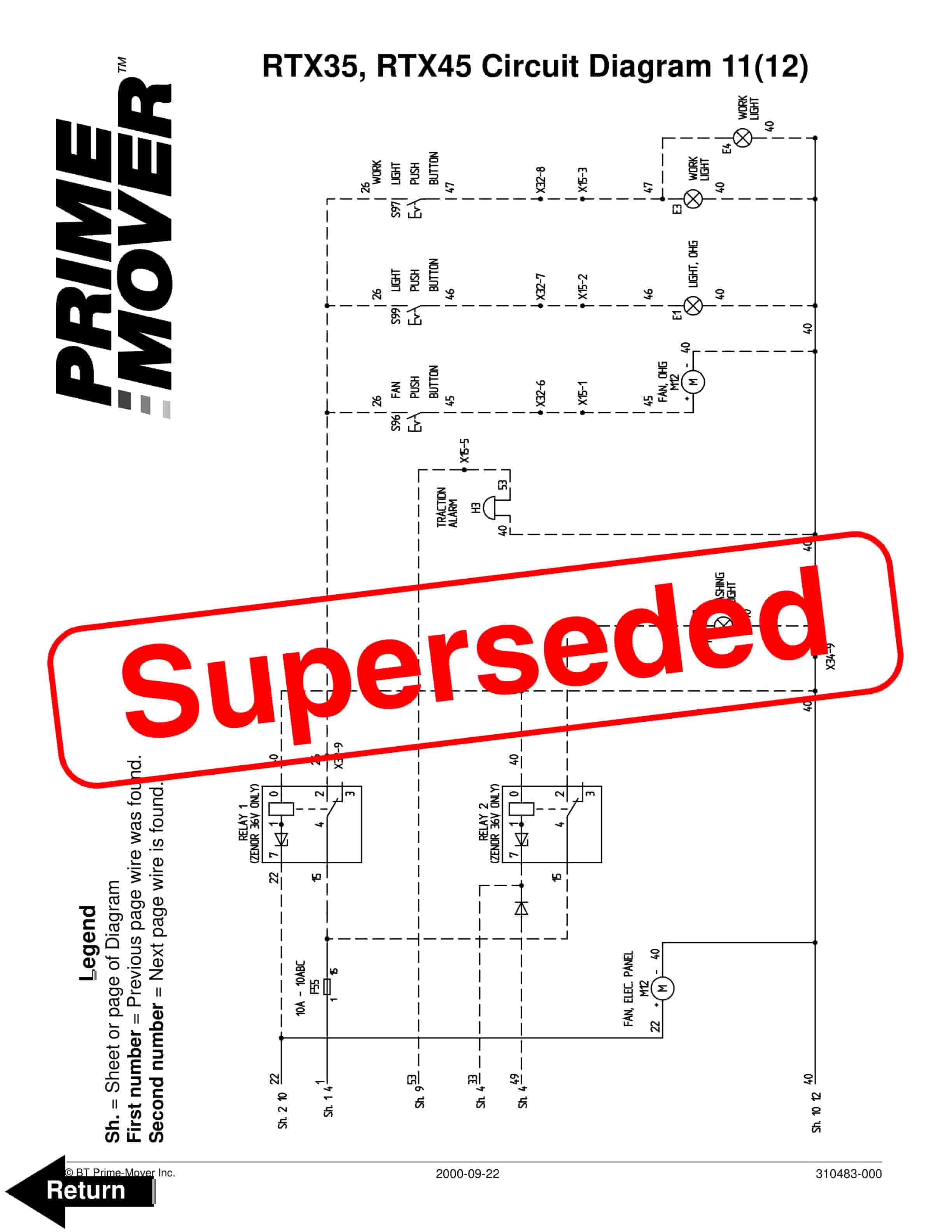 BT RTX35, RTX45 Circuit Diagram 310483-000-5