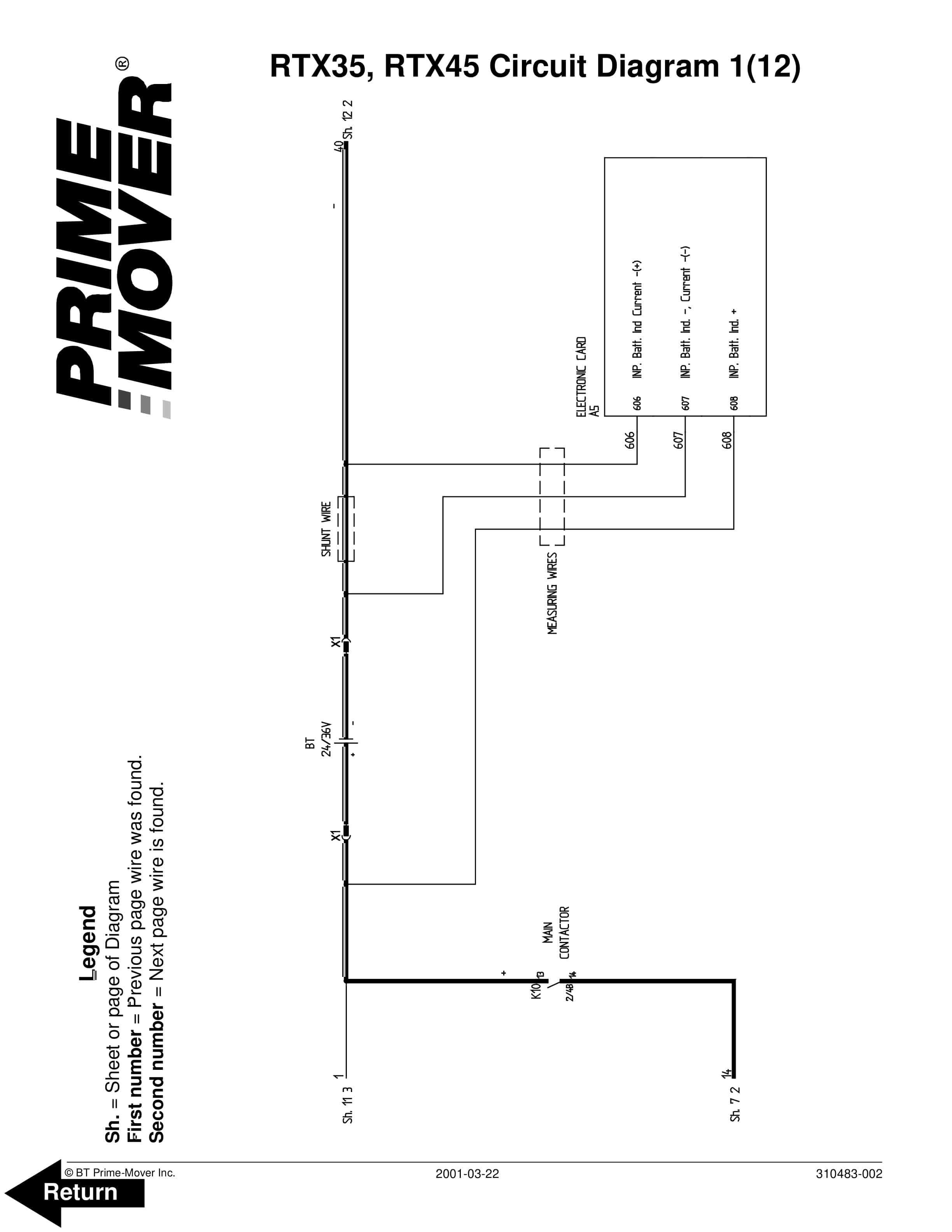 BT RTX35, RTX45 Circuit Diagram 310483-002
