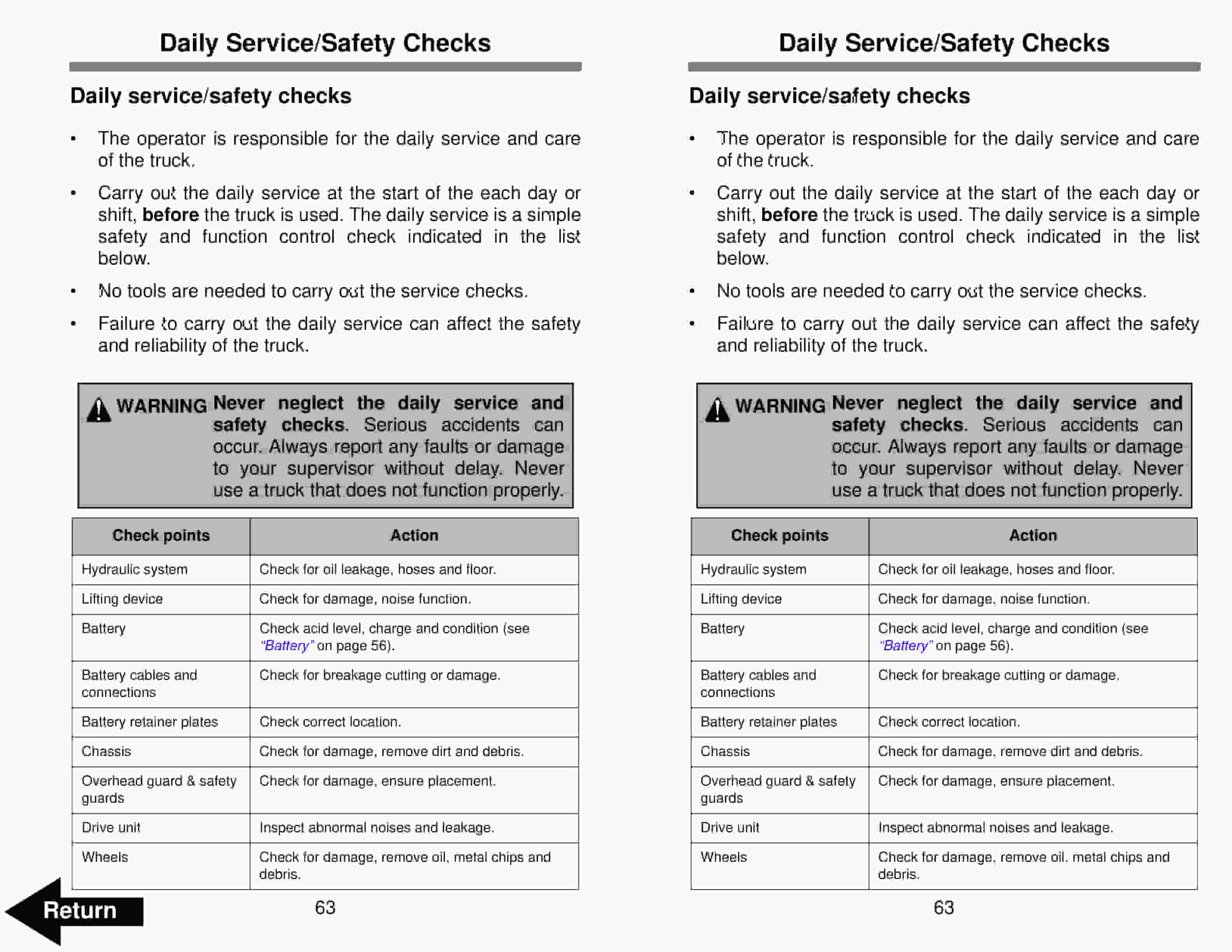 BT RTX35, RTX45 Electric Stand-Up Rider Truck Operator Manual 310426-001 3 BT RTX35, RTX45 Electric Stand-Up Rider Truck Operator Manual 310426-001 - Image 3
