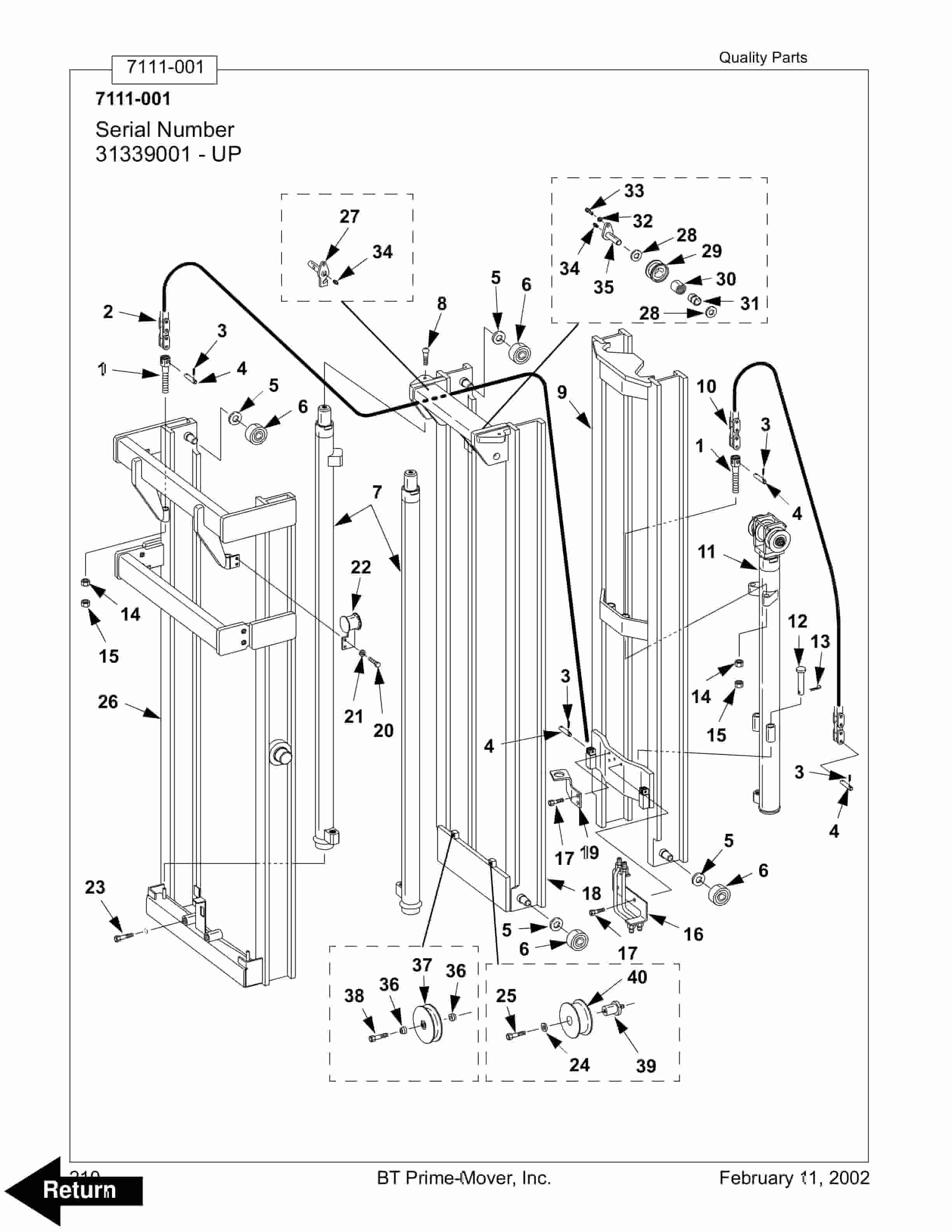 BT RTX35, RTX45 Electric Stand-Up Rider Truck Parts Manual 310427-001 4 BT RTX35, RTX45 Electric Stand-Up Rider Truck Parts Manual 310427-001 - Image 4
