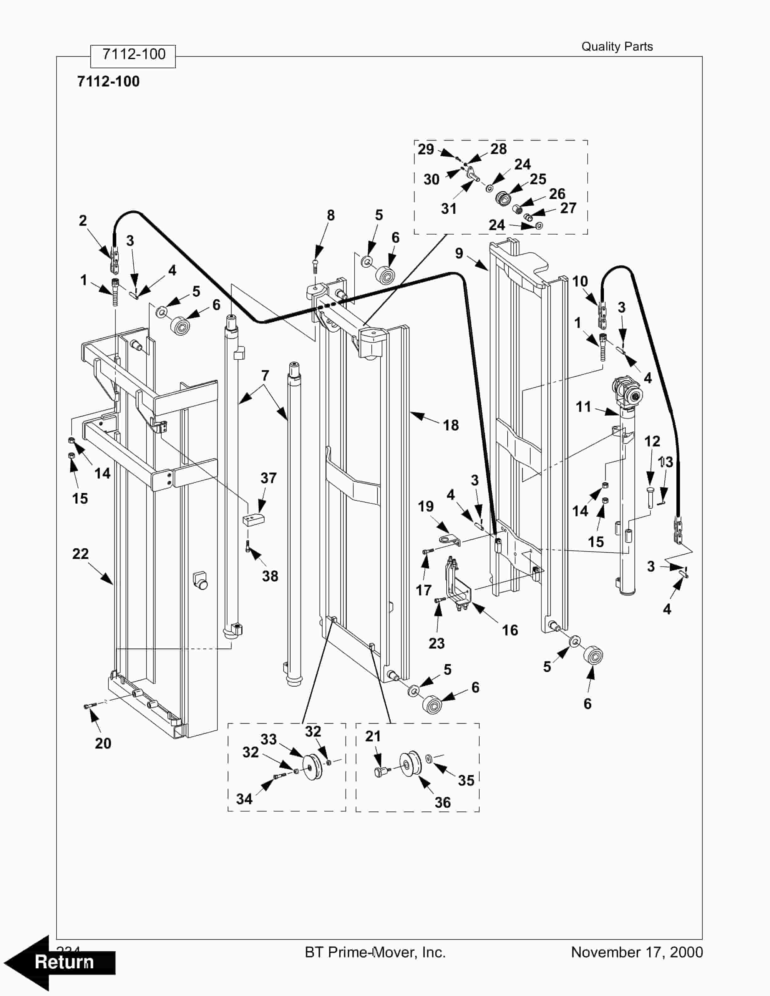 BT RTX35, RTX45 Electric Stand-Up Rider Truck Parts Manual 311608-000 4 BT RTX35, RTX45 Electric Stand-Up Rider Truck Parts Manual 311608-000 - Image 4