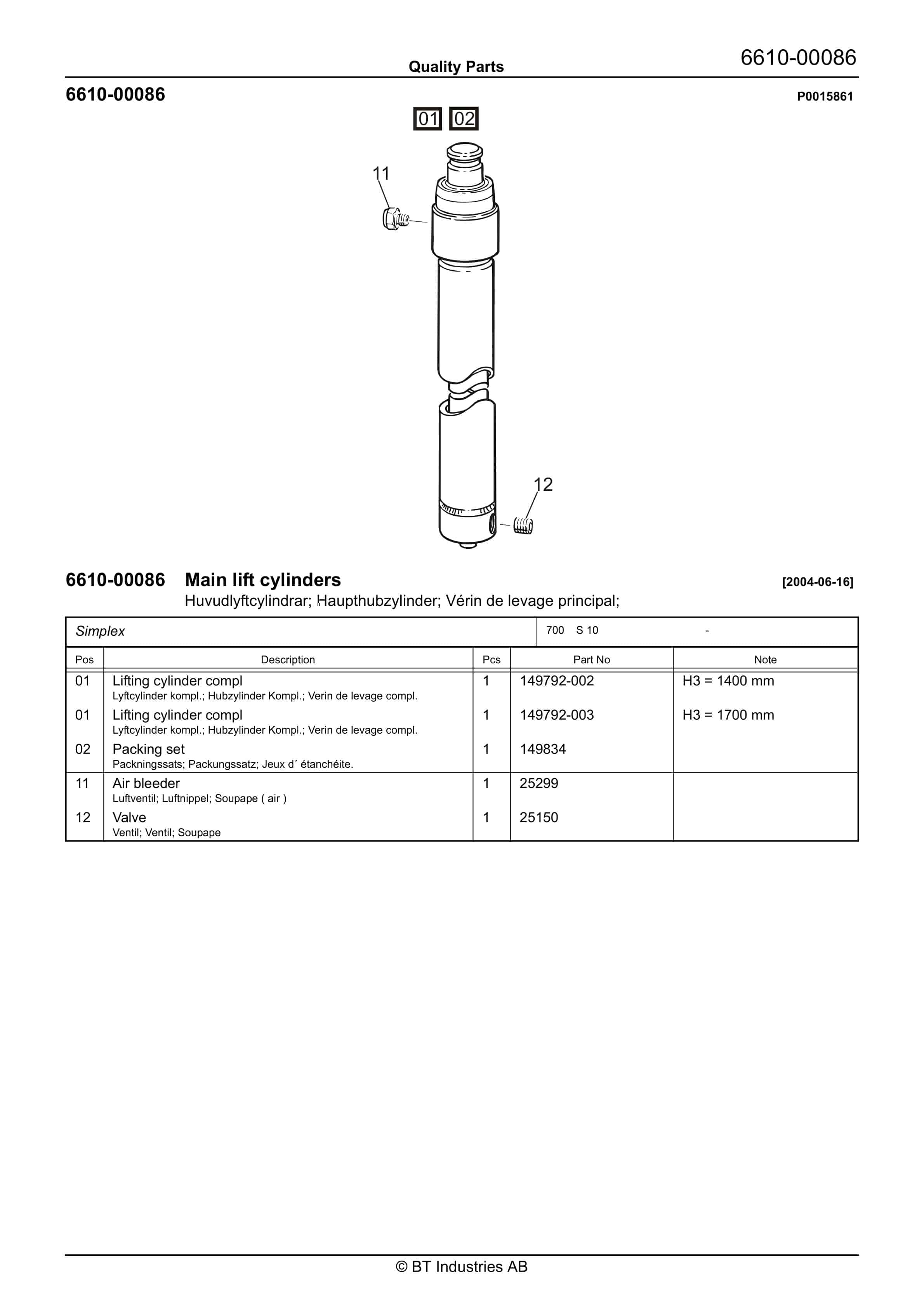 BT S 10 - C020226-4 Quality Parts 844457 4 BT S 10 - C020226-4 Quality Parts 844457 - Image 4