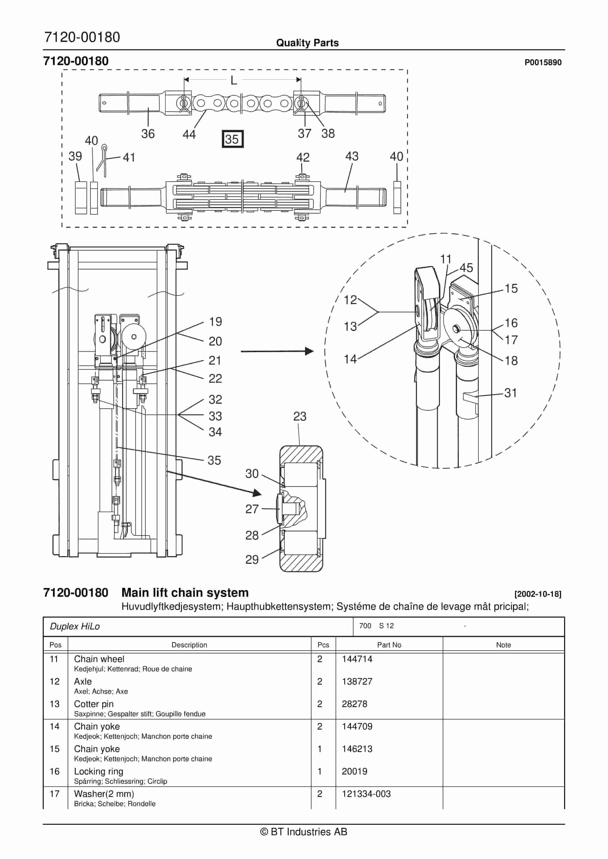 BT S 12 - C030303-3 Quality Parts 847980 5 BT S 12 - C030303-3 Quality Parts 847980 - Image 5