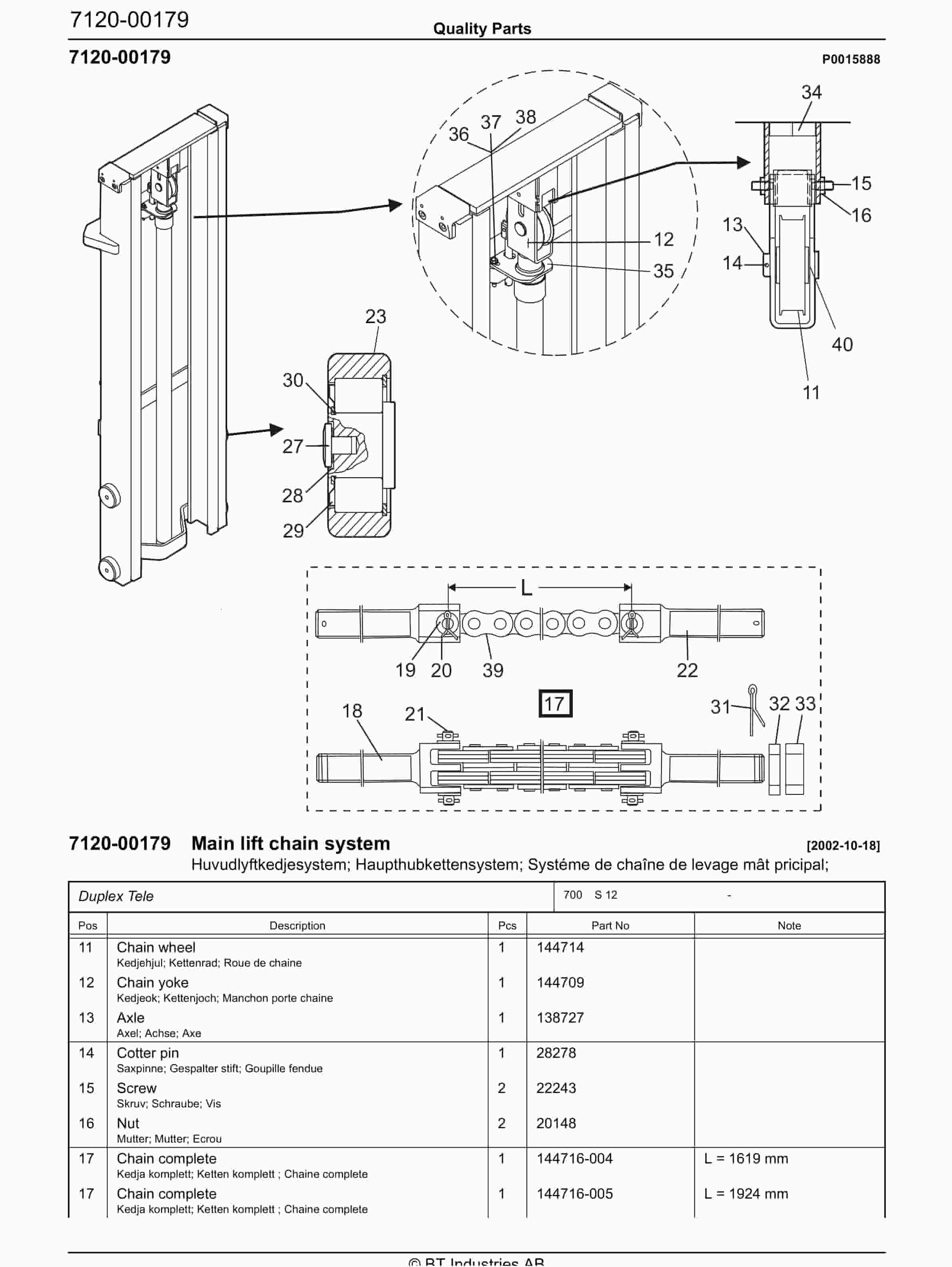 BT S 12 - C030419-5 Quality Parts 847800 5 BT S 12 - C030419-5 Quality Parts 847800 - Image 5