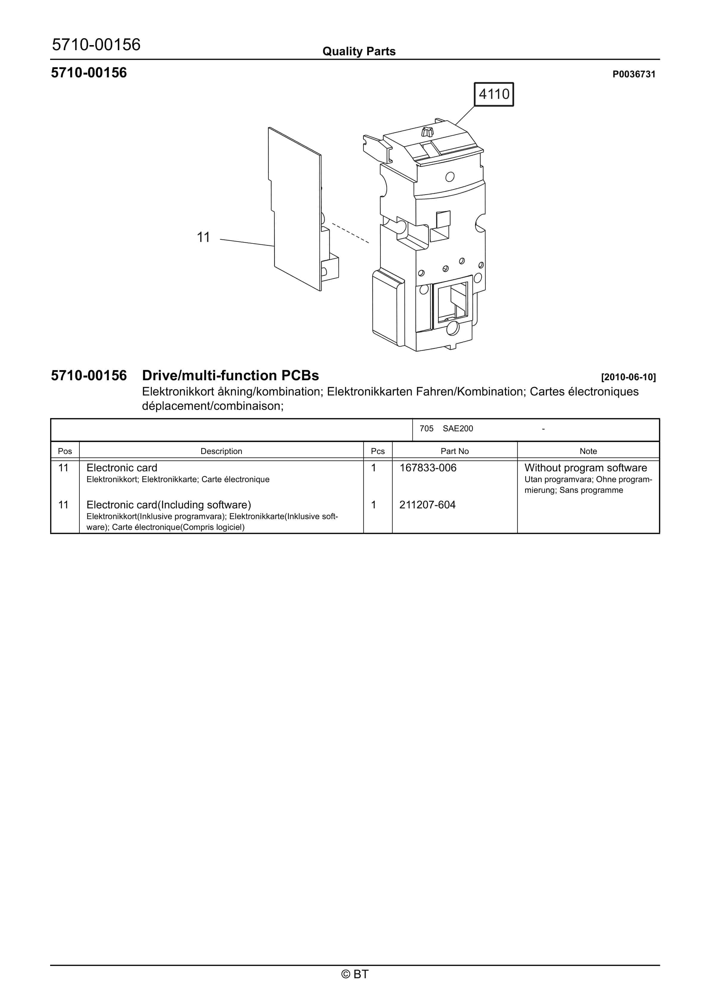 BT SAE200 Quality Parts 7521654 3 BT SAE200 Quality Parts 7521654 - Image 3