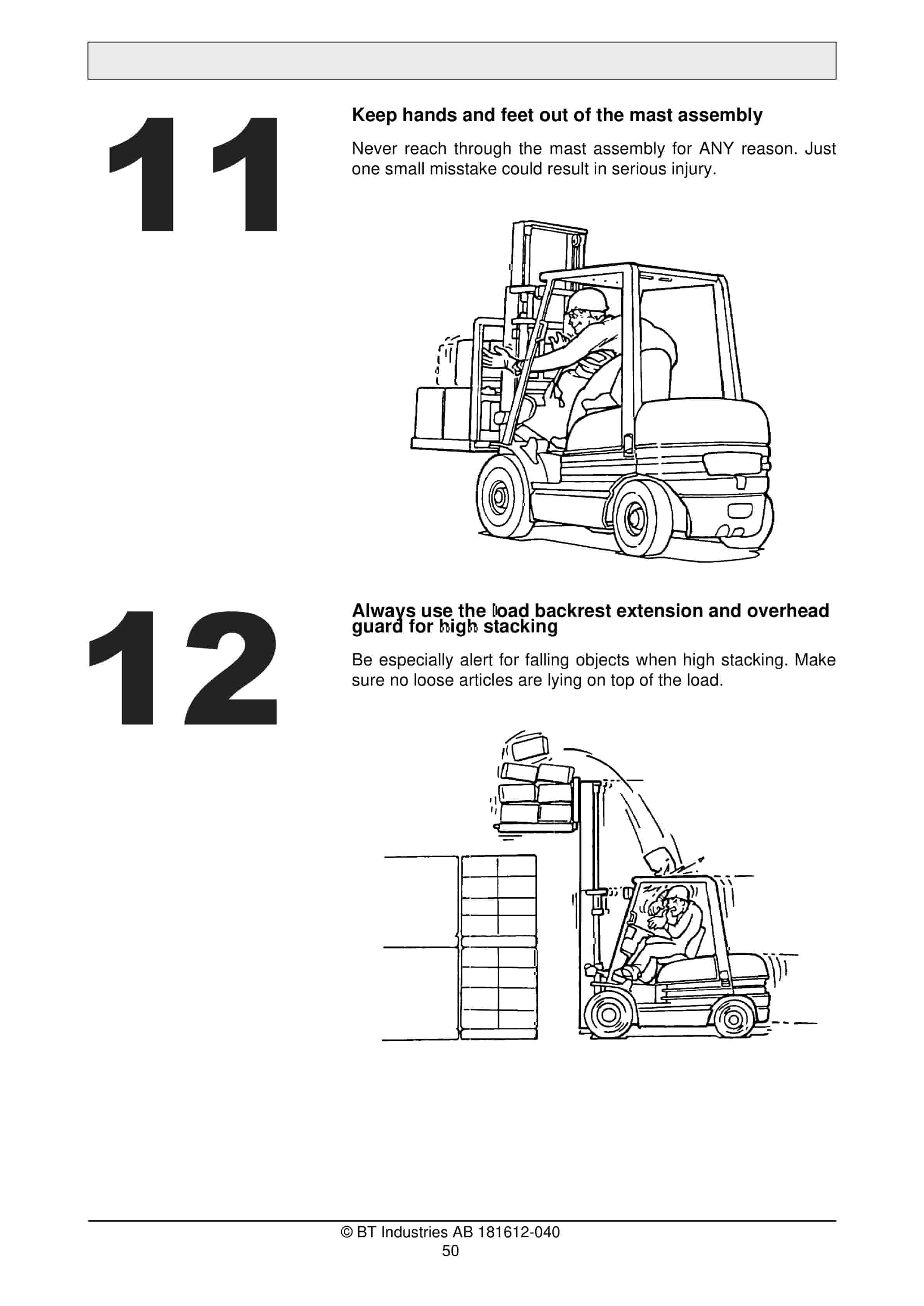 BT Safety Operation Cargo Range Operator Manual 181612-040 4 BT Safety Operation Cargo Range Operator Manual 181612-040 - Image 4