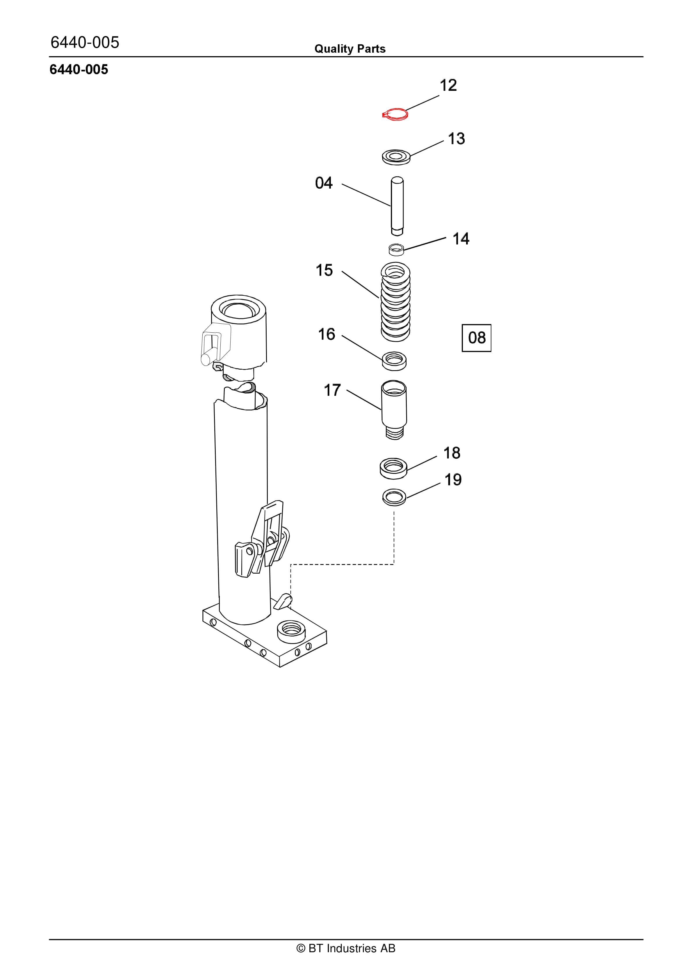 BT SH 800, SH 800E With 1 Or 2 Extra Hydraulic Operation Quality Parts 171575 4 BT SH 800, SH 800E With 1 Or 2 Extra Hydraulic Operation Quality Parts 171575 - Image 4