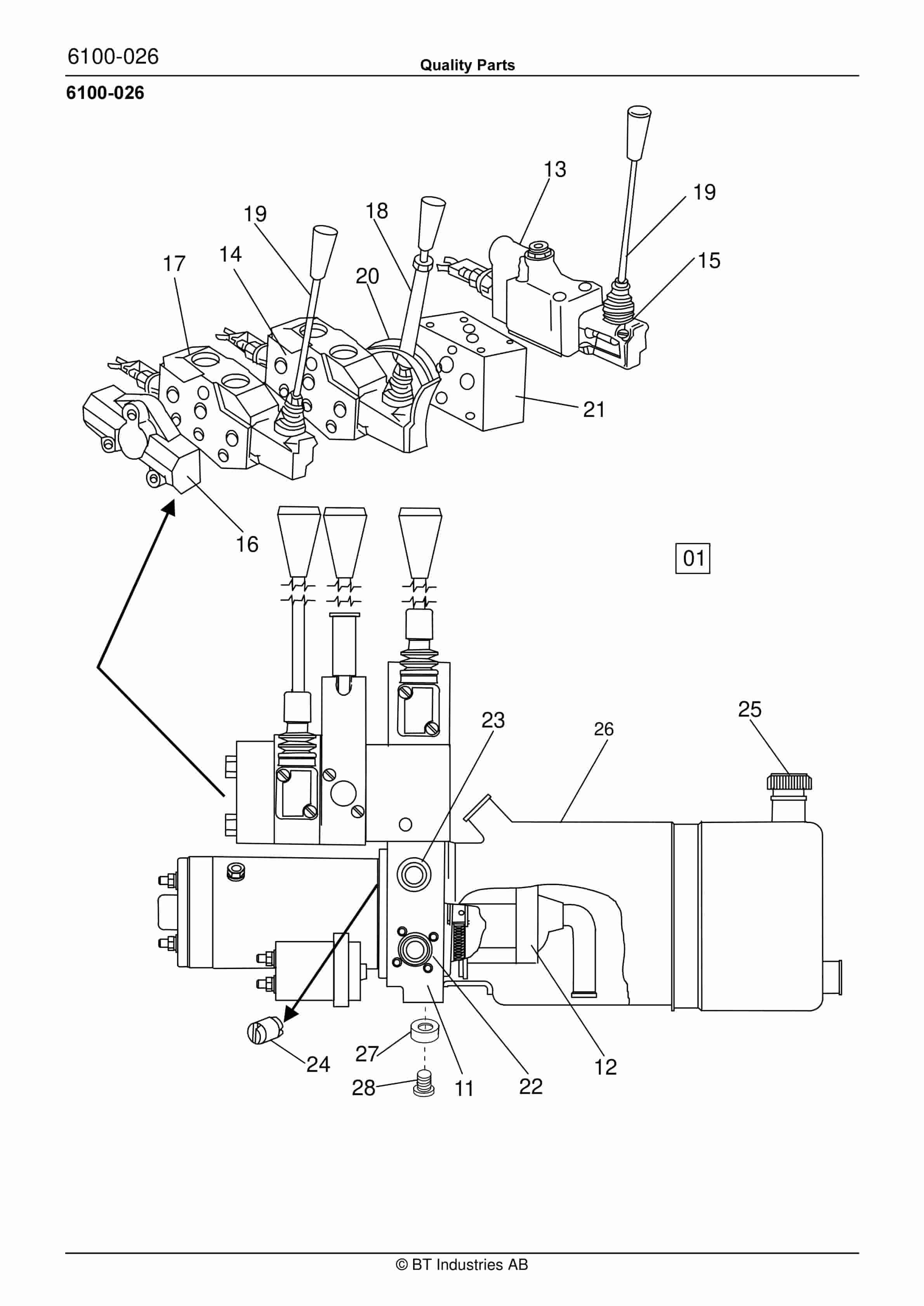 BT SH 800, SH 800E With 1 Or 2 Extra Hydraulic Operation Quality Parts 176217 2 BT SH 800, SH 800E With 1 Or 2 Extra Hydraulic Operation Quality Parts 176217 - Image 2
