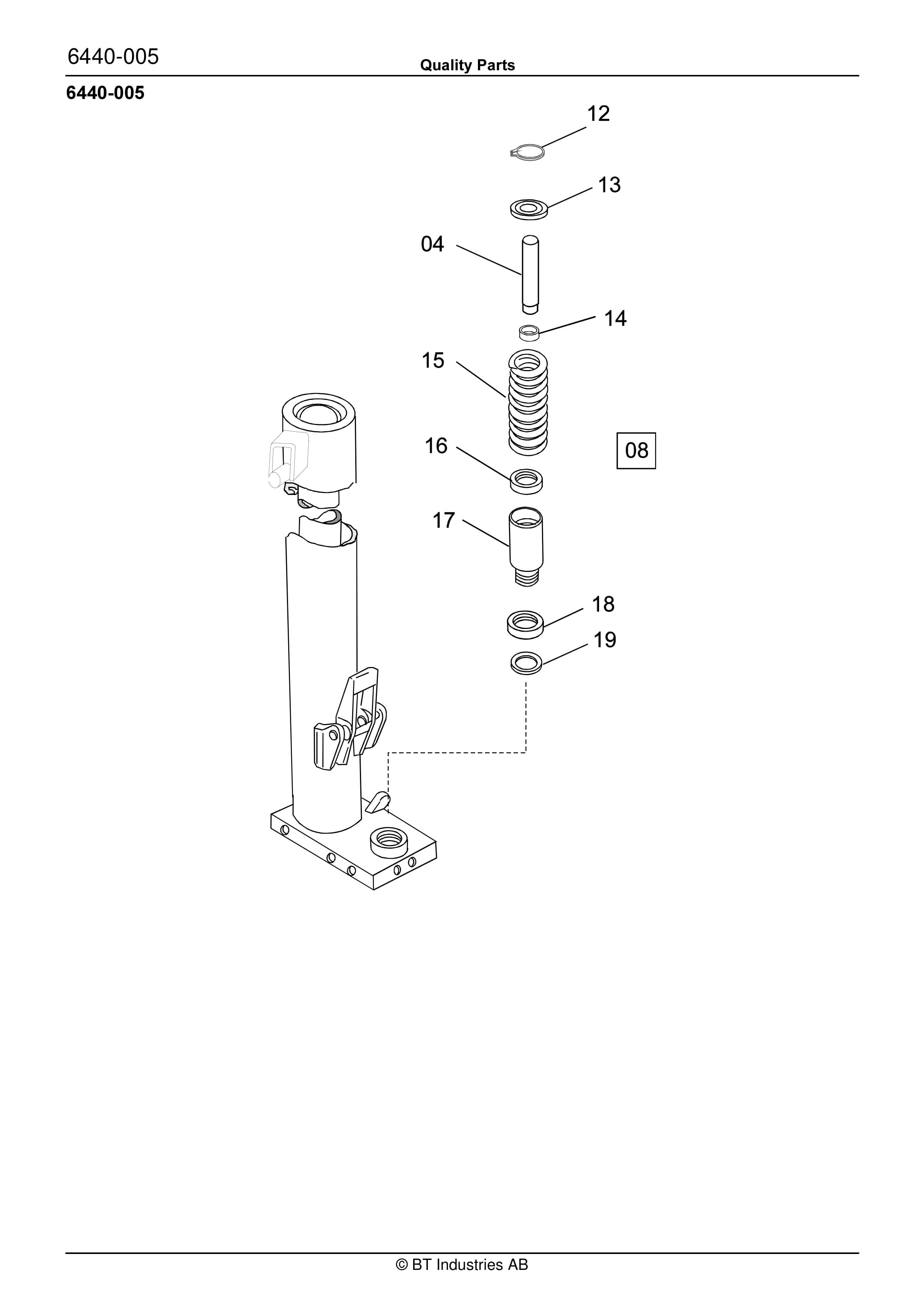 BT SH 800, SH 800E With 1 Or 2 Extra Hydraulic Operation Quality Parts 176217 4 BT SH 800, SH 800E With 1 Or 2 Extra Hydraulic Operation Quality Parts 176217 - Image 4