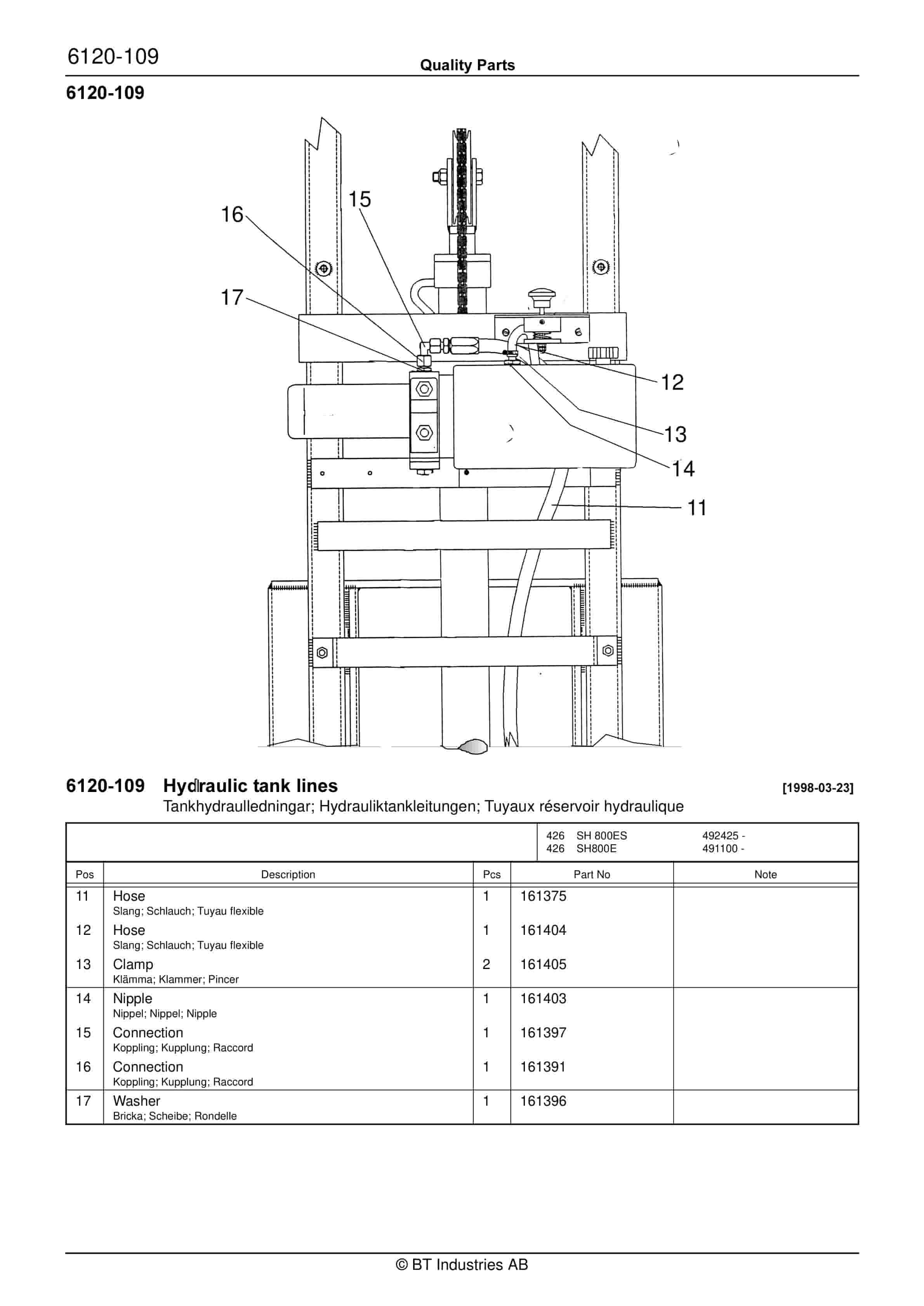 BT SH 800, SH 800ES Quality Parts 176214 4 BT SH 800, SH 800ES Quality Parts 176214 - Image 4