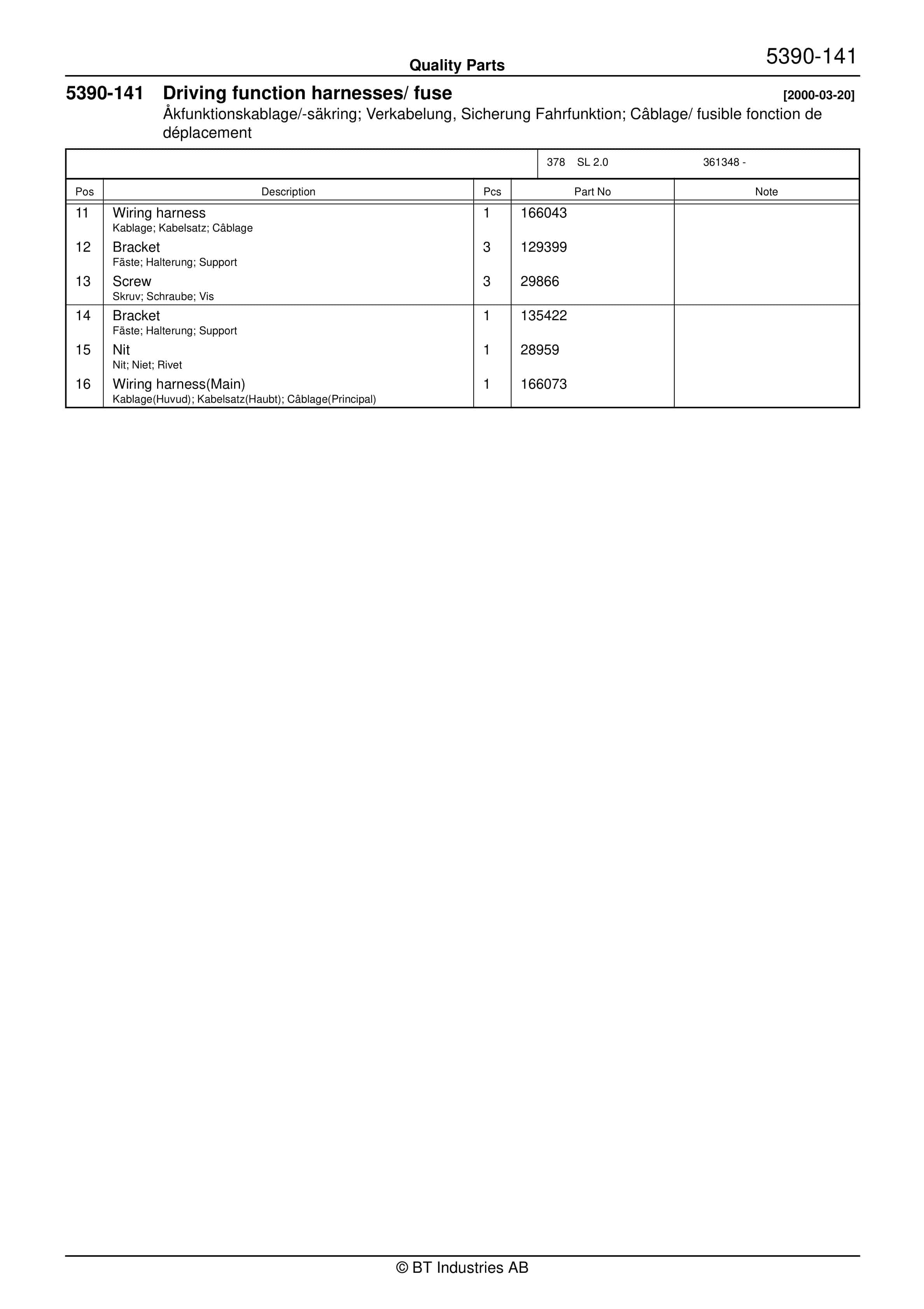 BT SL 2.0 - C011206-5 Quality Parts 846834 3 BT SL 2.0 - C011206-5 Quality Parts 846834 - Image 3
