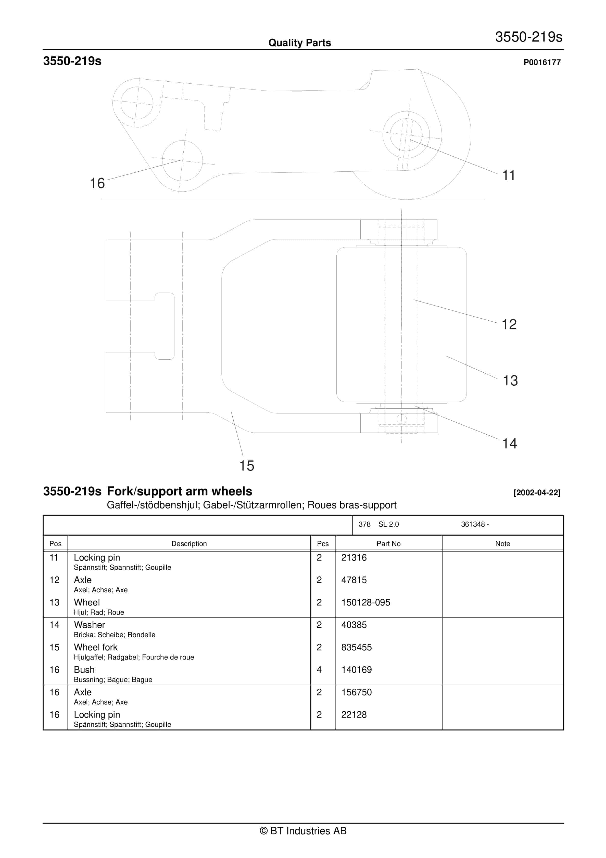 BT SL 2.0 - C020304-4 Quality Parts 846963 2 BT SL 2.0 - C020304-4 Quality Parts 846963 - Image 2