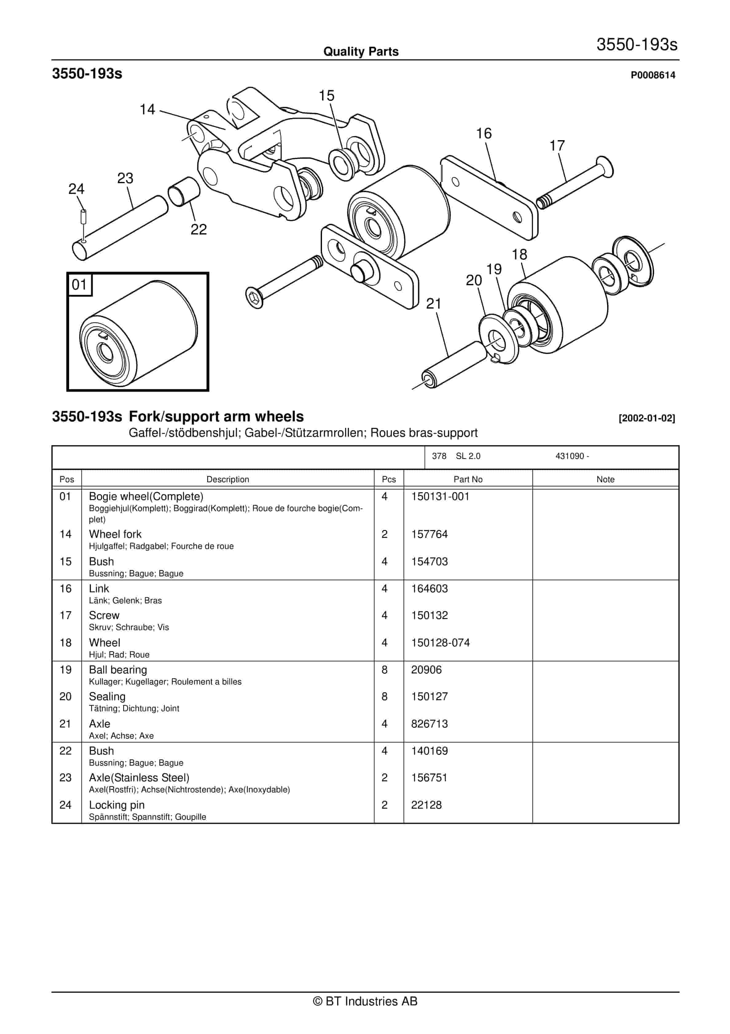 BT SL 2.0 - C990521-1 Quality Parts 846761 2 BT SL 2.0 - C990521-1 Quality Parts 846761 - Image 2