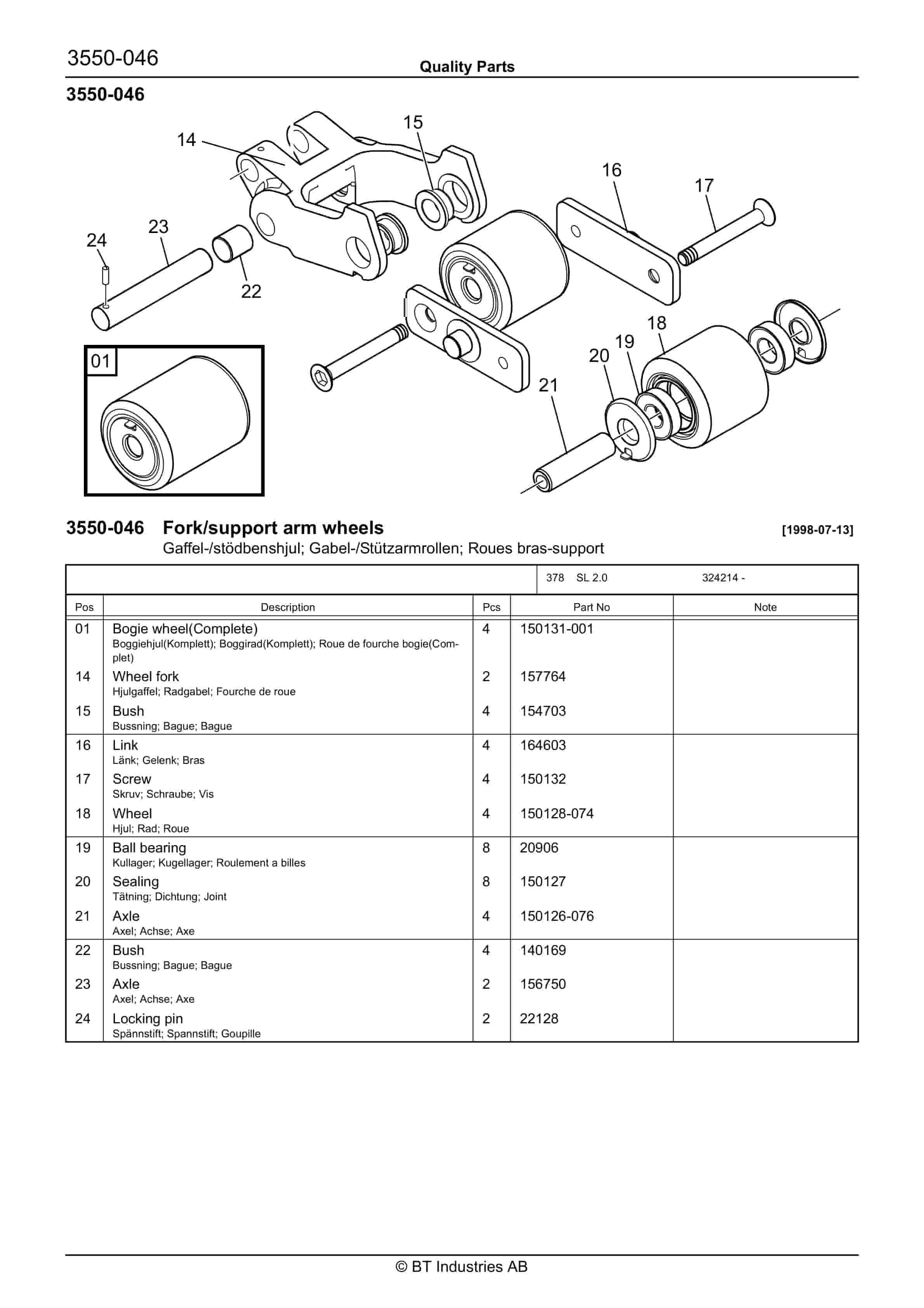 BT SL 2.0 Quality Parts 168326 2 BT SL 2.0 Quality Parts 168326 - Image 2