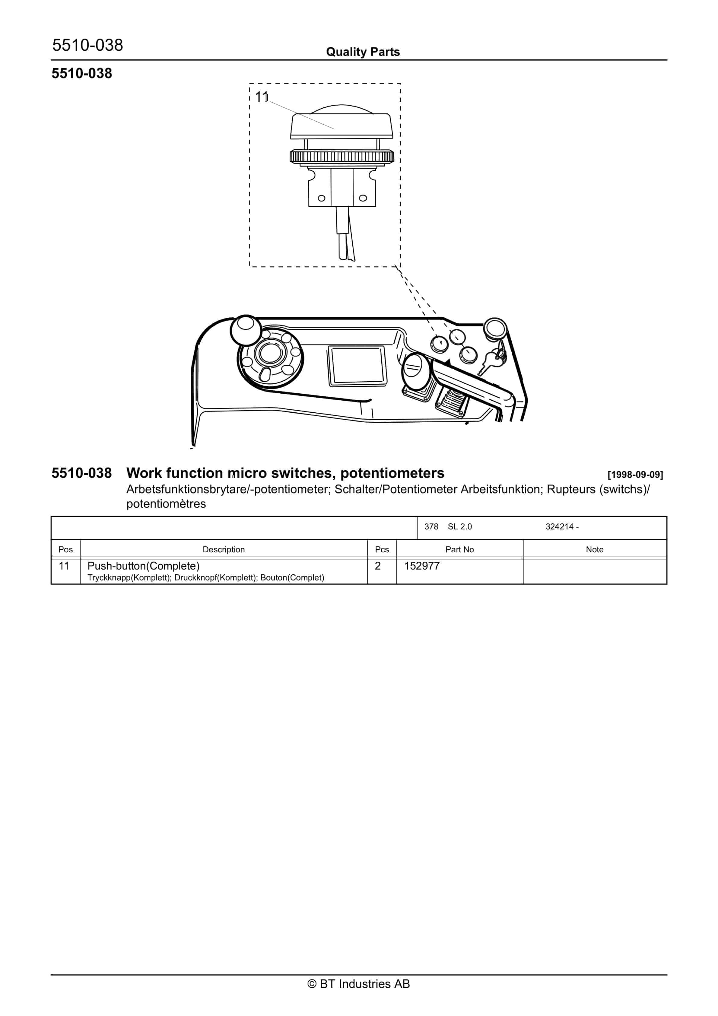 BT SL 2.0 Quality Parts 168326 4 BT SL 2.0 Quality Parts 168326 - Image 4