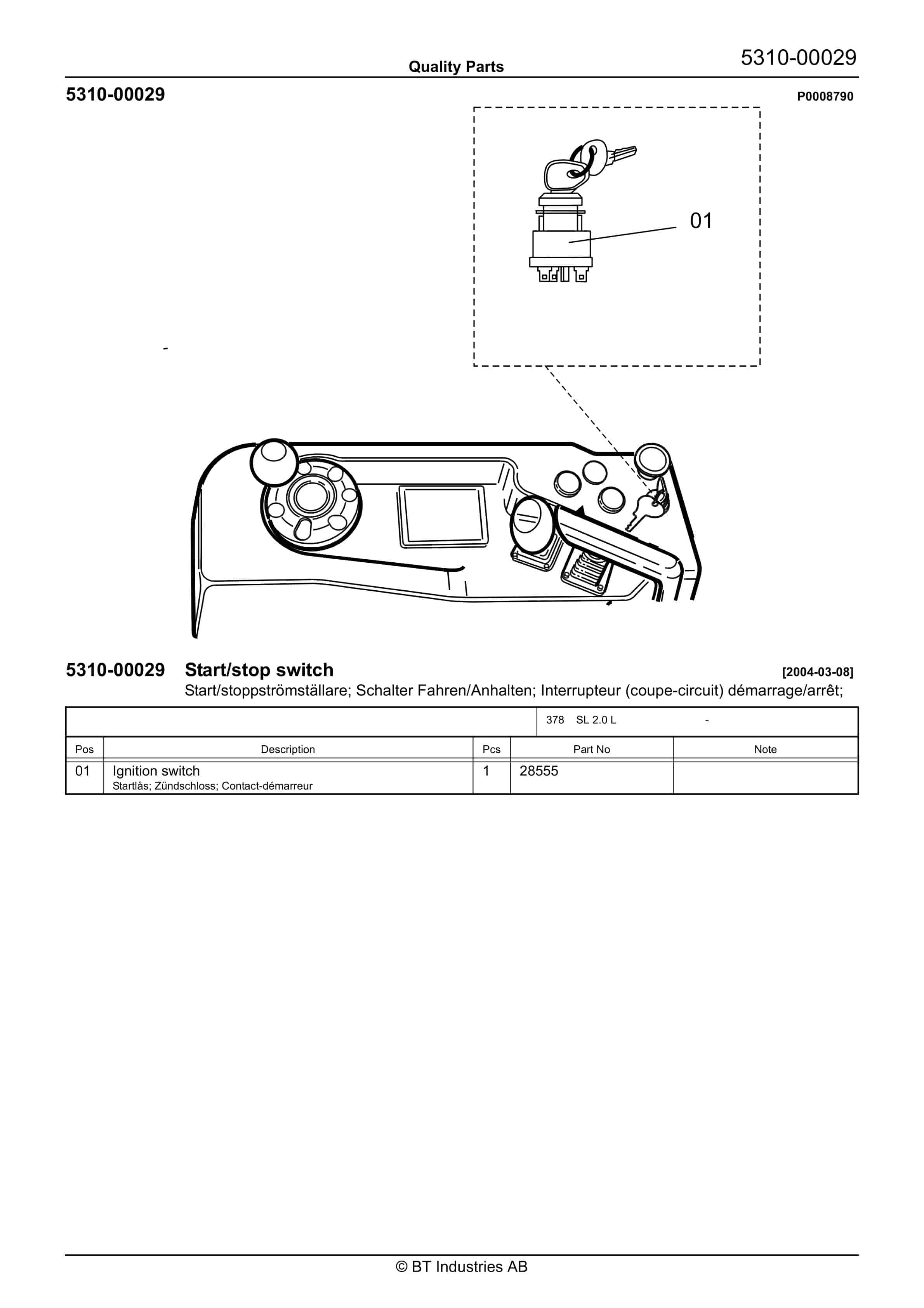 BT SL 2.0L Quality Parts 228137 3 BT SL 2.0L Quality Parts 228137 - Image 3