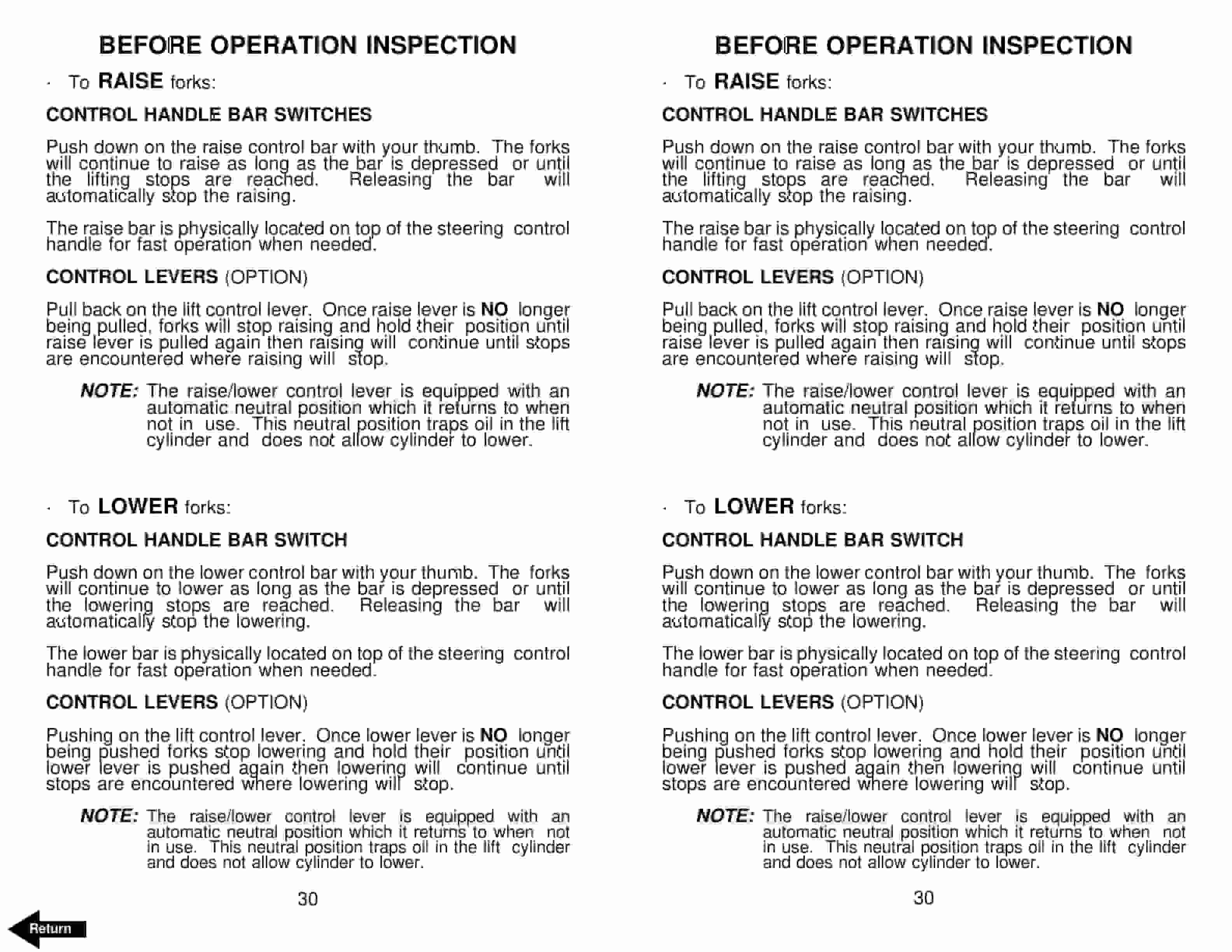BT SN Electric Walkie Straddle Stacker Truck Operator Manual 300381-003 3 BT SN Electric Walkie Straddle Stacker Truck Operator Manual 300381-003 - Image 3
