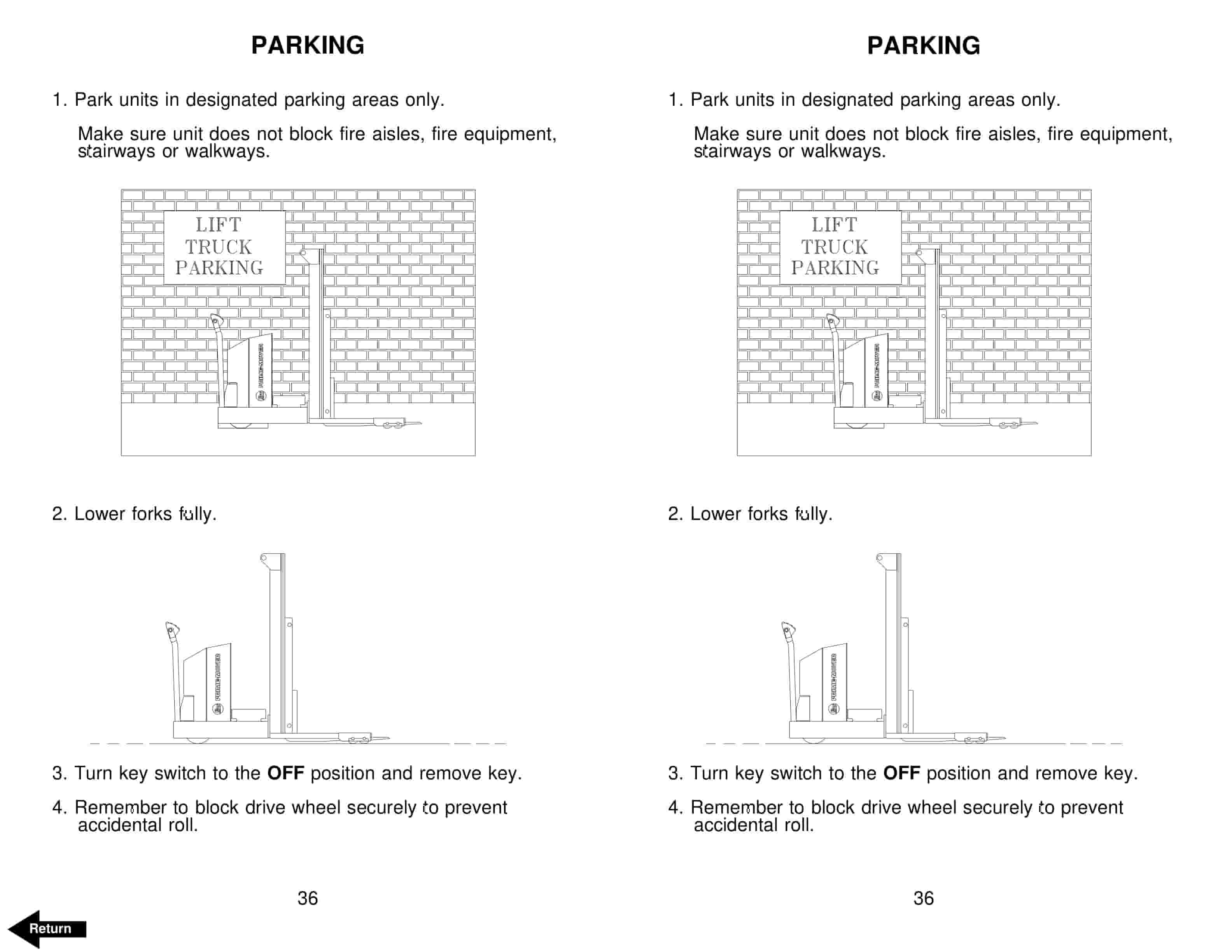 BT SN Electric Walkie Straddle Stacker Truck Operator Manual 300381-003 5 BT SN Electric Walkie Straddle Stacker Truck Operator Manual 300381-003 - Image 5