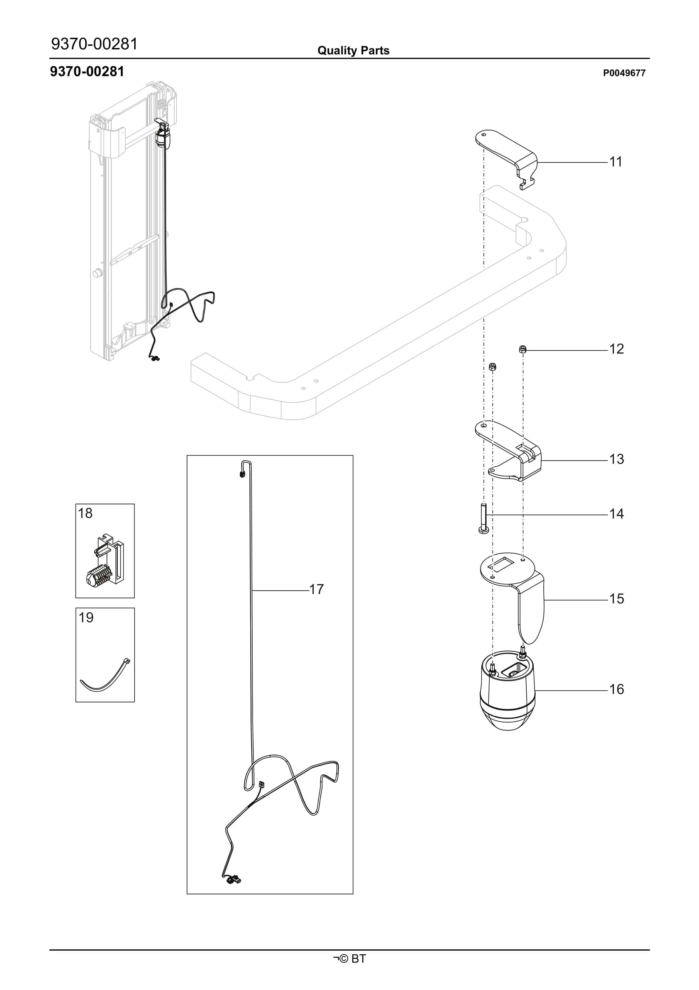 BT SPE120, SPE140, SPE160, SPE200, SWE145, SWE160, SWE200 Quality Parts 7586292 5 BT SPE120, SPE140, SPE160, SPE200, SWE145, SWE160, SWE200 Quality Parts 7586292 - Image 5