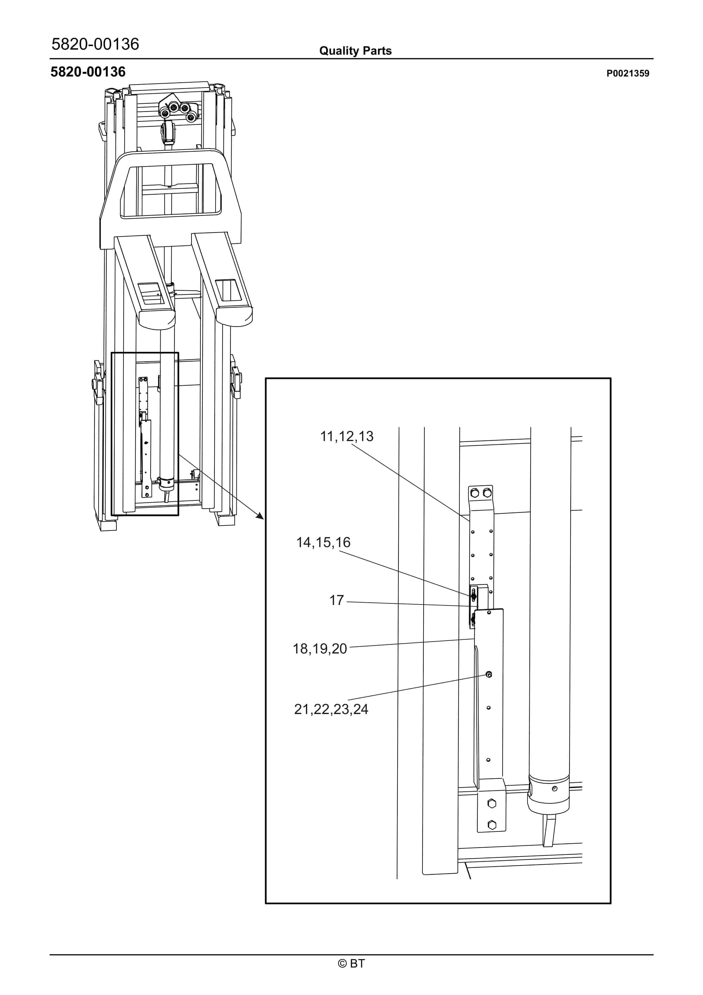 BT SPE125, SPE160 Quality Parts 260562 2 BT SPE125, SPE160 Quality Parts 260562 - Image 2